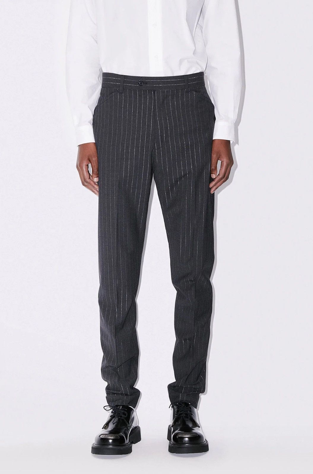 Kenzo KENZO Striped wool tuxedo pants Size US 30 / EU 46 - 9 Thumbnail