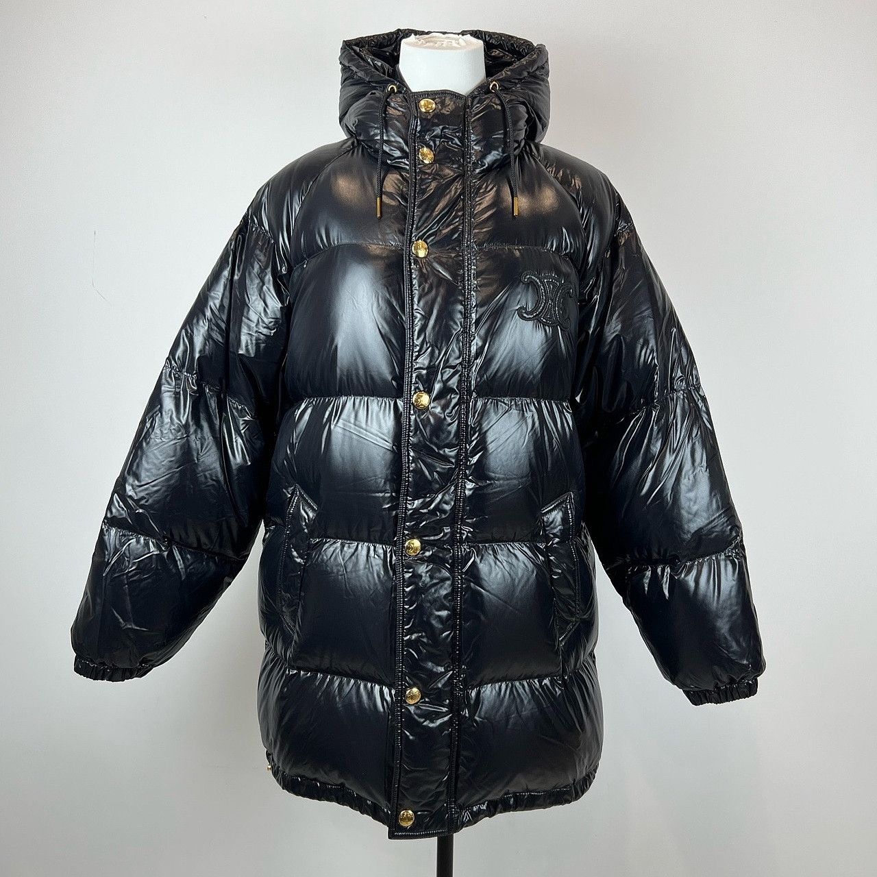 Celine Celine Triomphe Logo Puffer Down Jacket Size 36 Size XS / US 0-2 / IT 36-38 - 1 Thumbnail