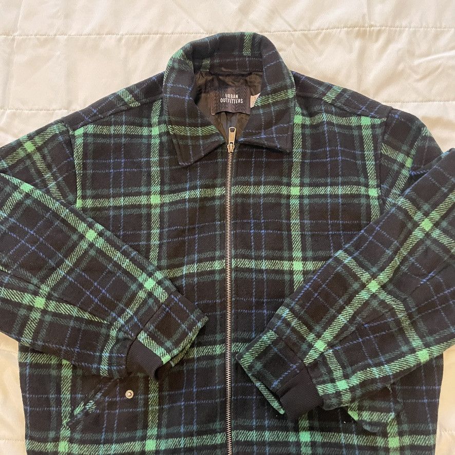 Urban Outfitters Urban Outfitters Mens Zip Up Plaid Blend Bomber Jacket Size US L / EU 52-54 / 3 - 2 Thumbnail