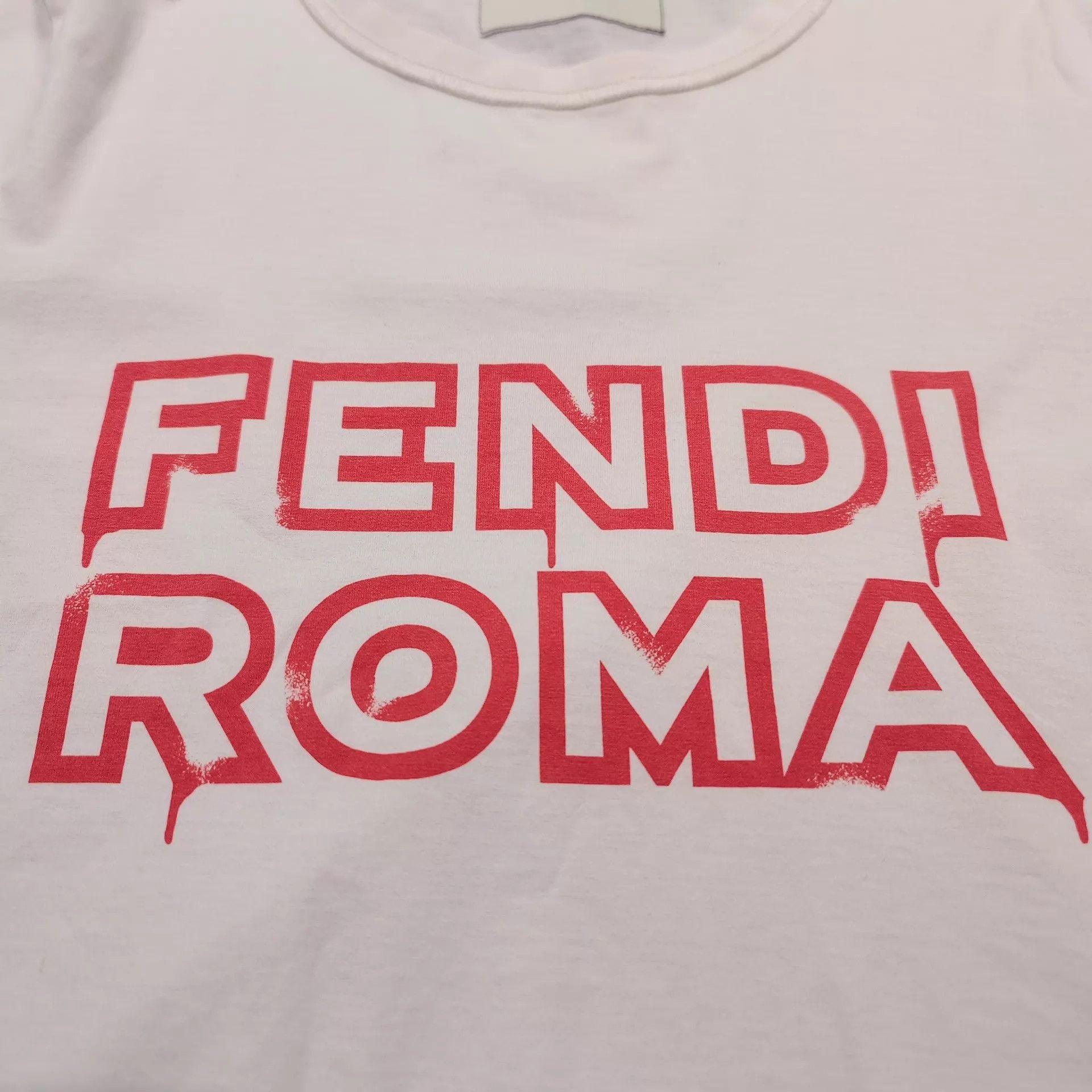 Fendi Fendi Women's 99 New Authentic Short Sleeve Tee Size M Size M / US 6-8 / IT 42-44 - 4 Thumbnail