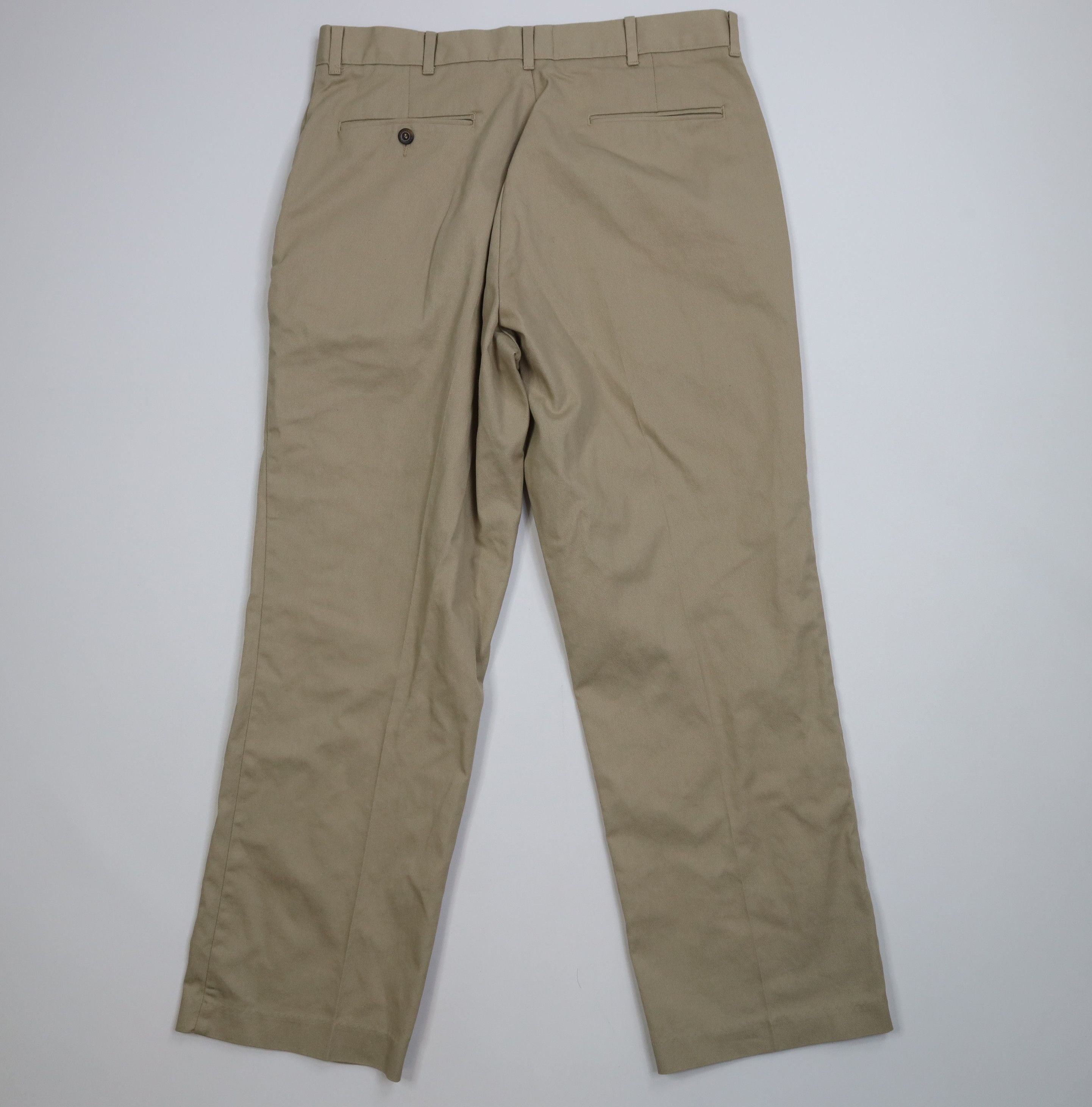 Vintage Vintage 70s Streetwear Wide Leg Chino Pants Beige Khaki Size US 34 / EU 50 - 10 Thumbnail
