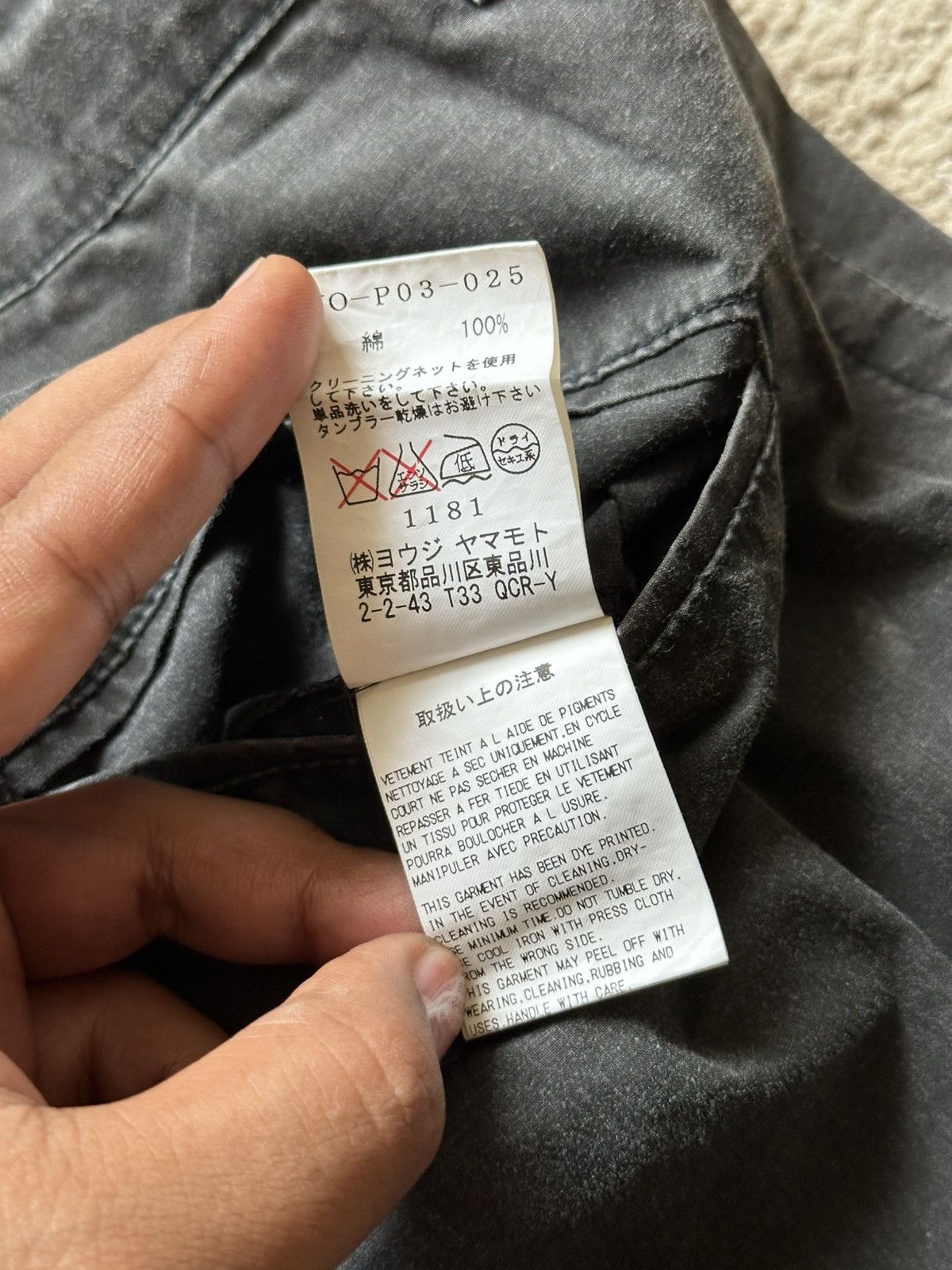 Yohji Yamamoto SS2003 Yohji Yamamoto Y’s Ankle Length Faded Pant Size US 30 / EU 46 - 12 Thumbnail