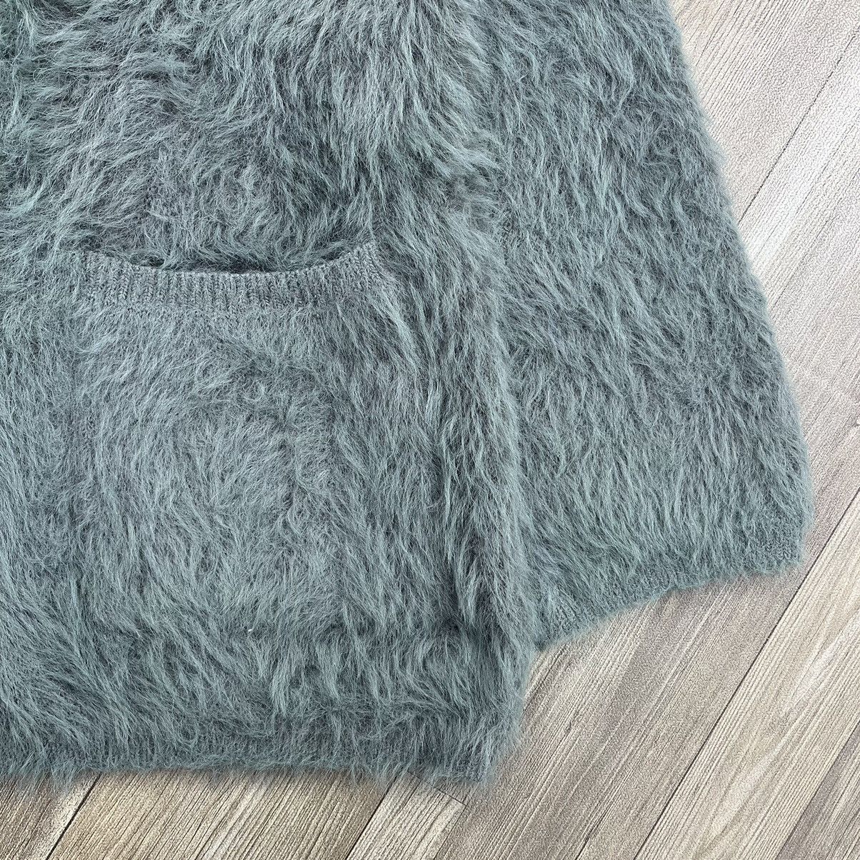 Issey Miyake Designer PLST Issey Miyake Faux Fur Fuzzi Cardigan Jacket Size US M / EU 48-50 / 2 - 7 Thumbnail