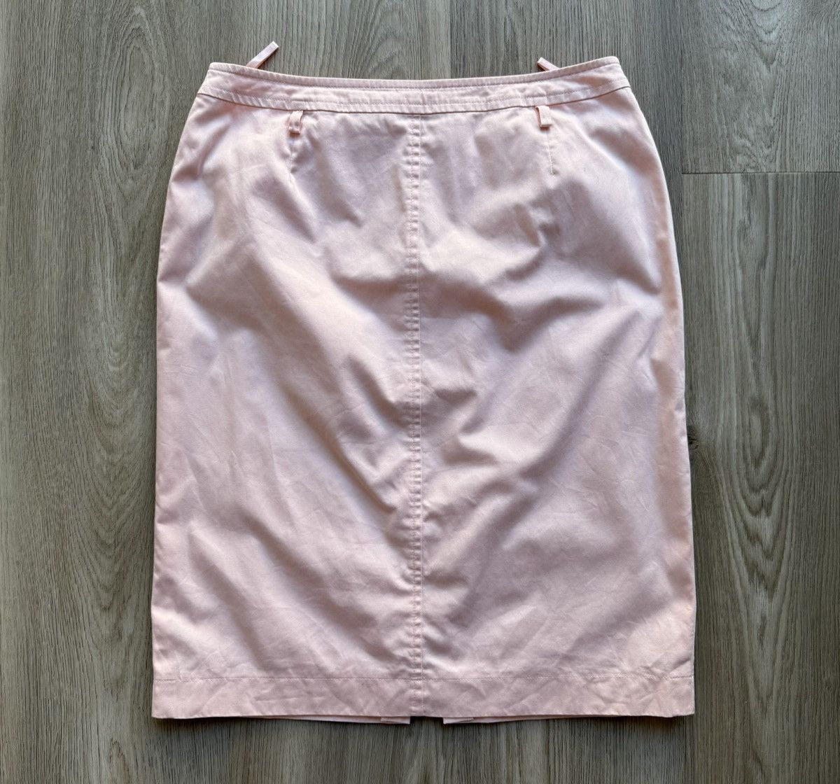 Escada Vintage Escada Pink Cotton Midi Skirt Size 38" / US 16 / IT 52 - 1 Thumbnail