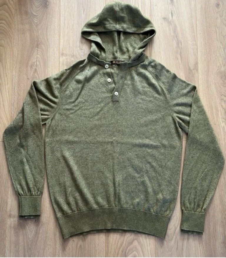 Loro Piana Loro Piana Green cardigan for men. Cashmere and silk blend Size US M / EU 48-50 / 2 - 1 Thumbnail