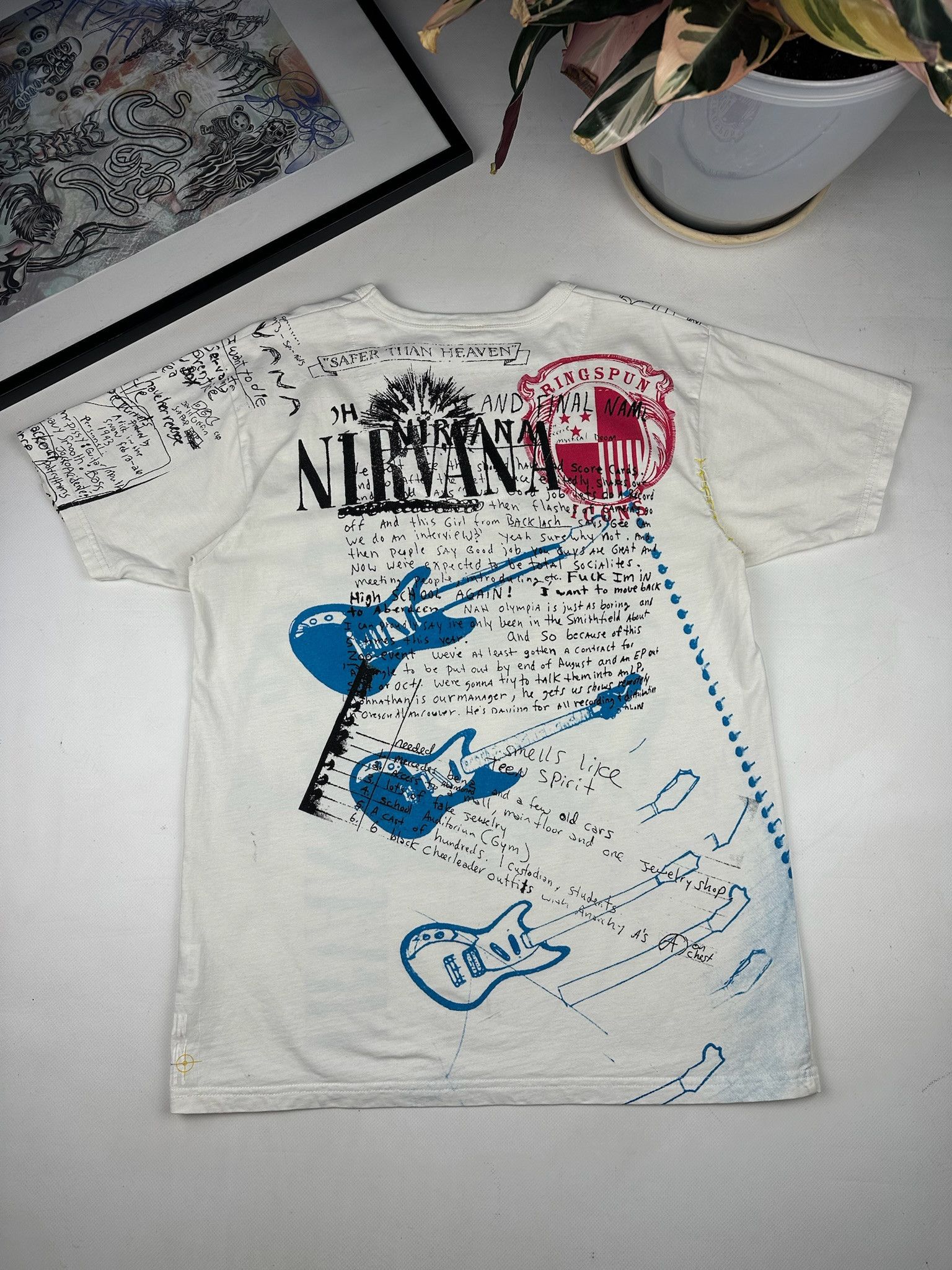 Band Tees Vintage Nirvana tee all over print tshirt Size US L / EU 52-54 / 3 - 3 Thumbnail