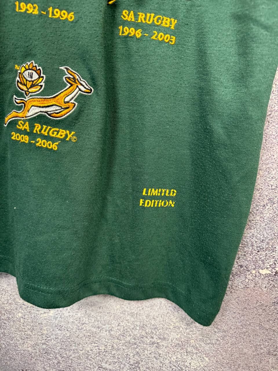 Canterbury of New Zealand South Africa Springbok Limited Edition Centenary Rugby Shirt Size US XL / EU 56 / 4 - 9 Thumbnail