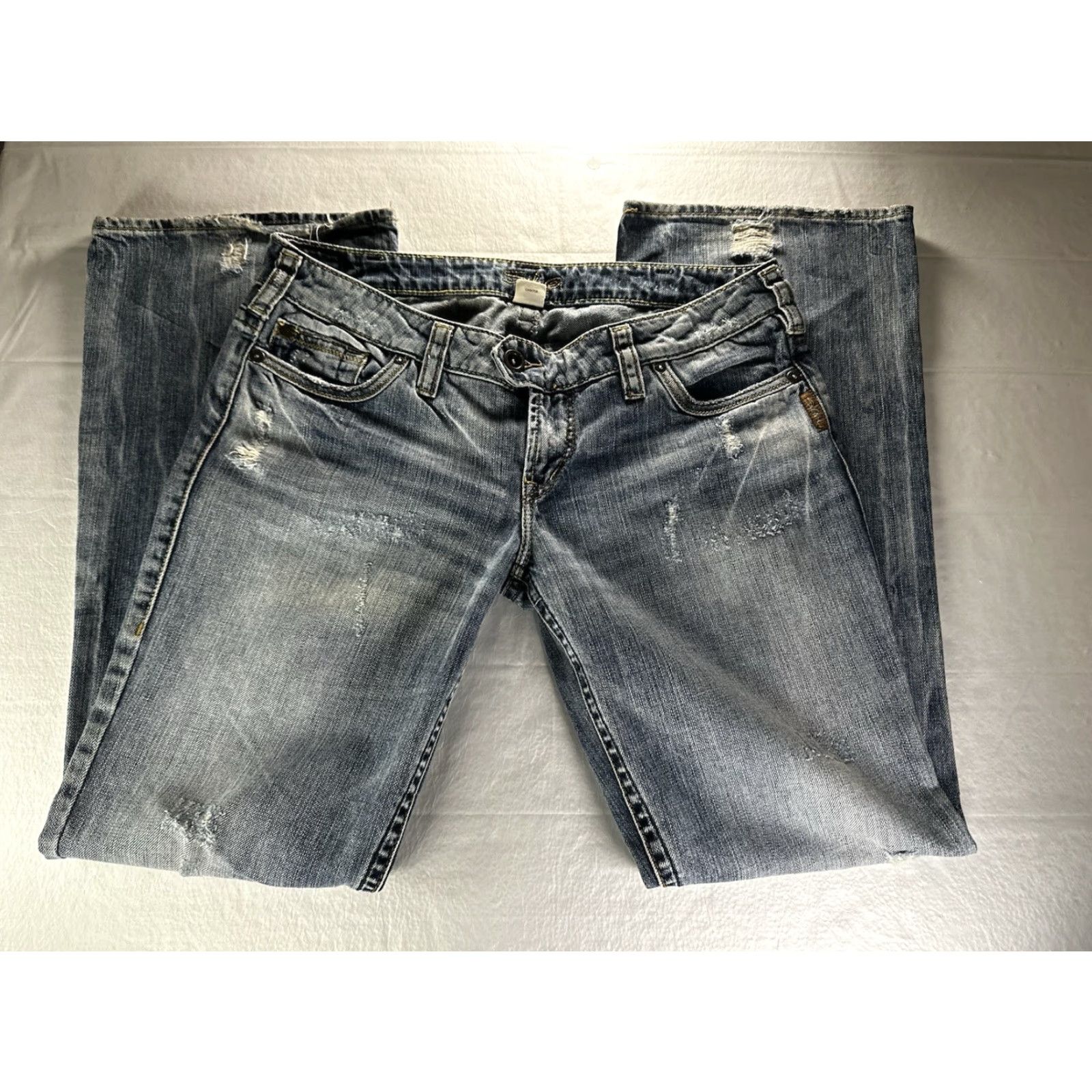 Silver Jeans Co. Silver Jeans Suki Surplus Jeans Women 32x33 Bootcut Blue Medium Wash 5-Pocket Regular Rise Size 24" / US 00 / IT 34 - 2 Thumbnail