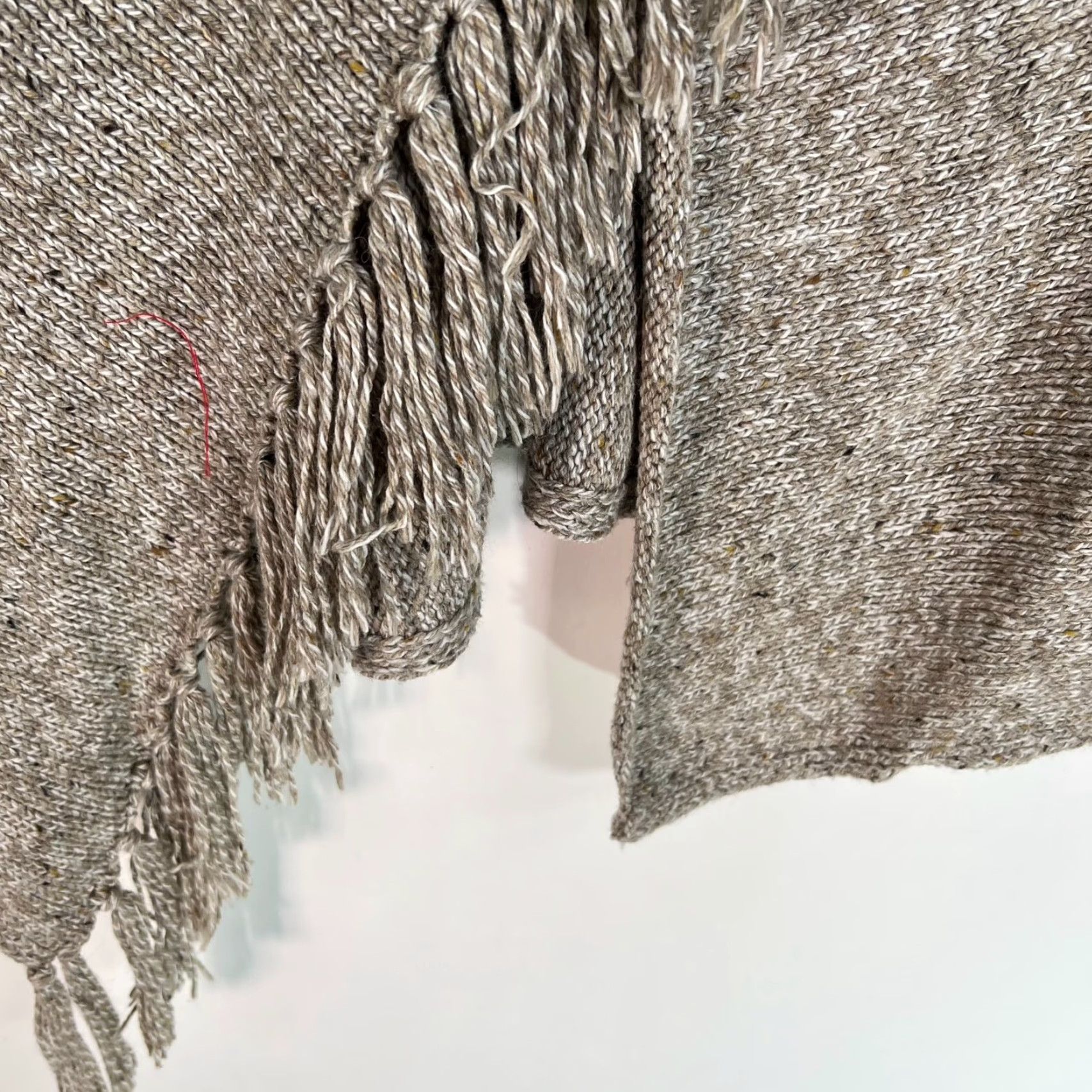 Vintage Lovestitch Cardigan Sweater Cowl Neck Wool Blend Knit Relaxed Oversized Women Size M Tan Brown Size M / US 6-8 / IT 42-44 - 3 Thumbnail