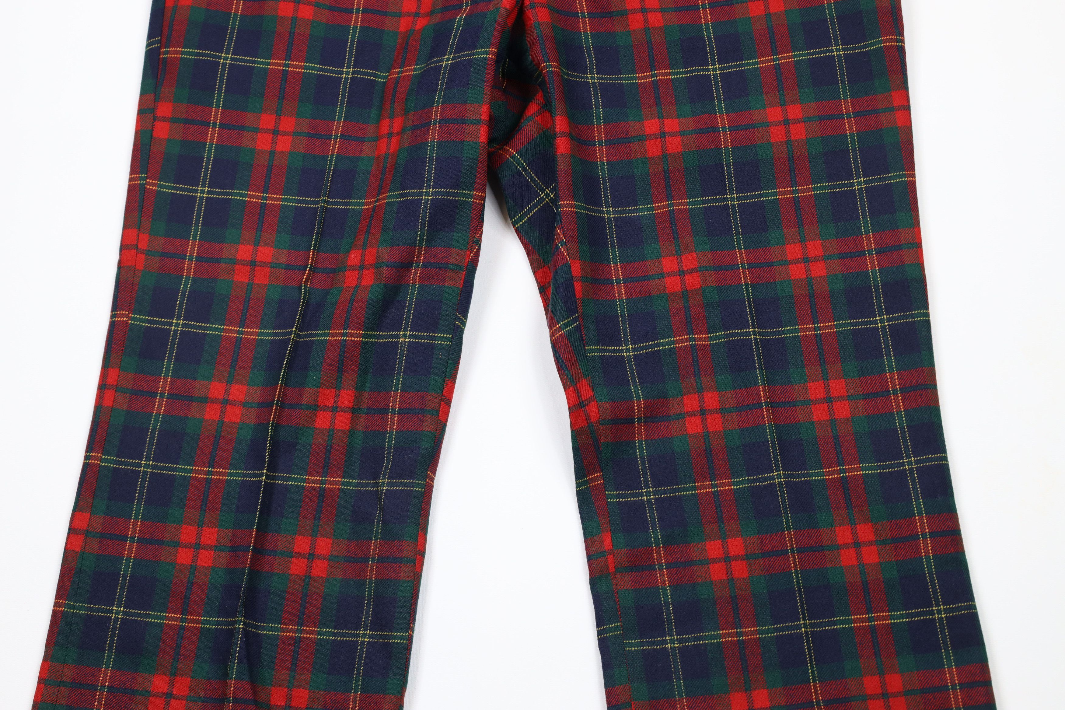 Vintage Vintage 60s 70s Streetwear Leg Bell Bottoms Pants Plaid USA Size US 36 / EU 52 - 3 Thumbnail