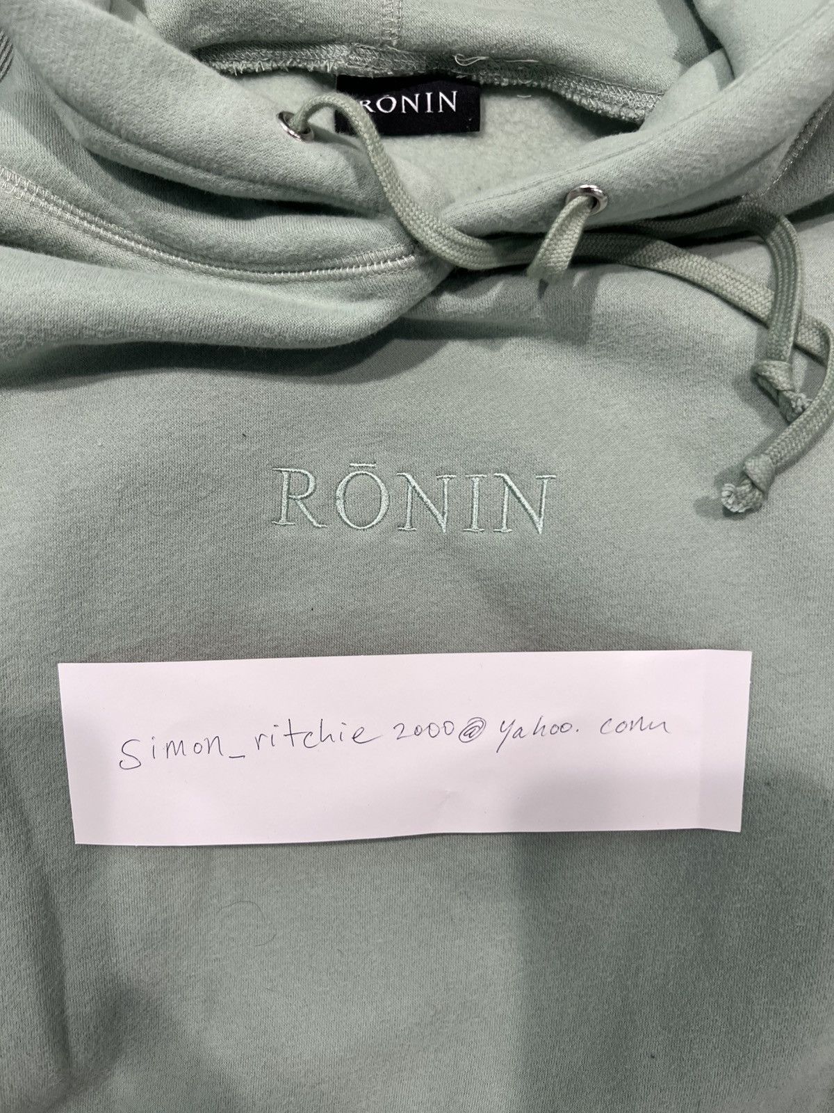 Ronin Division Ronin Division tonal embroidered hoodie, XL mint green Size US XL / EU 56 / 4 - 1 Thumbnail