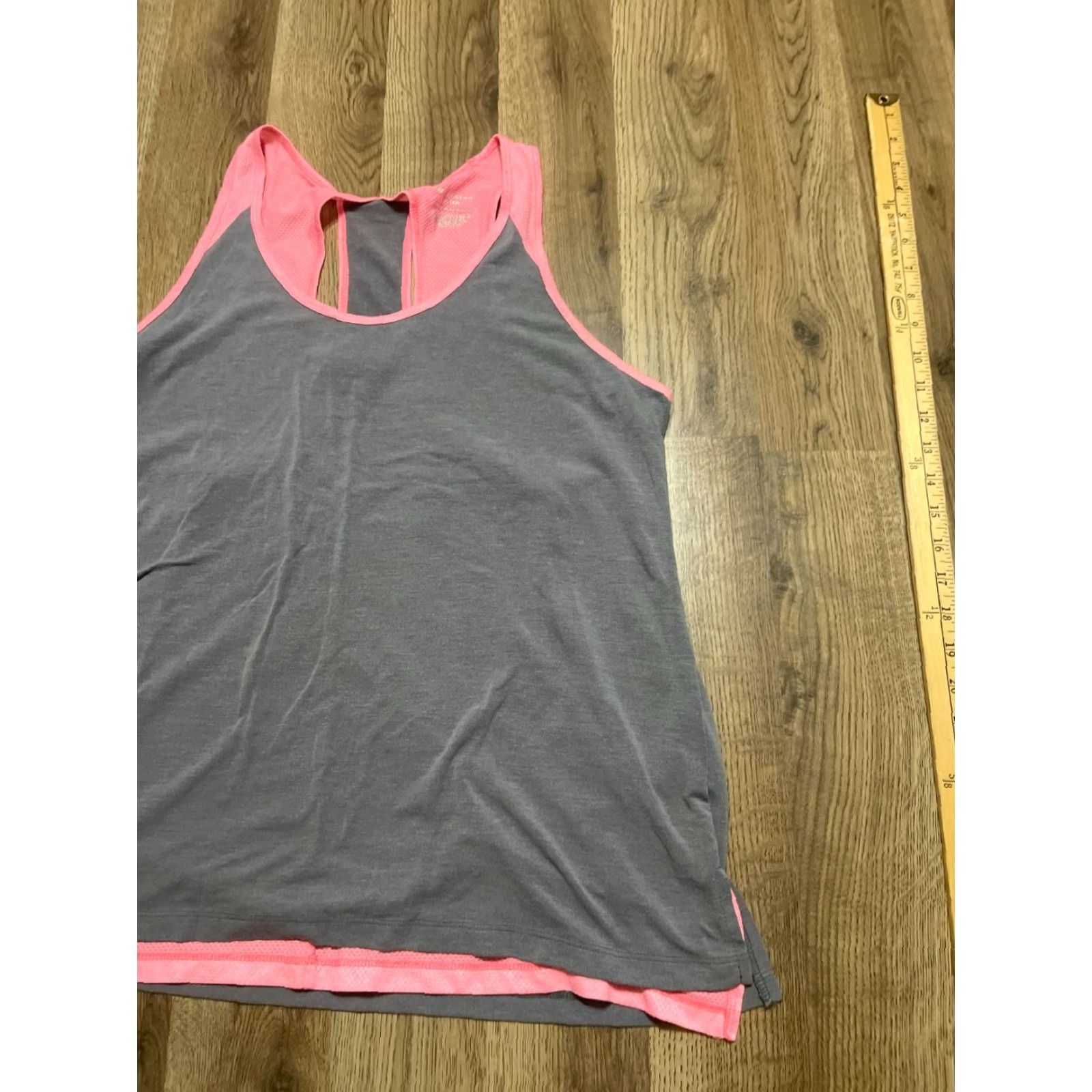 Tek Gear Tek Gear Tank Women's XL Pink Grey Sleeveless Athleticwear Size XL / US 12-14 / IT 48-50 - 4 Thumbnail
