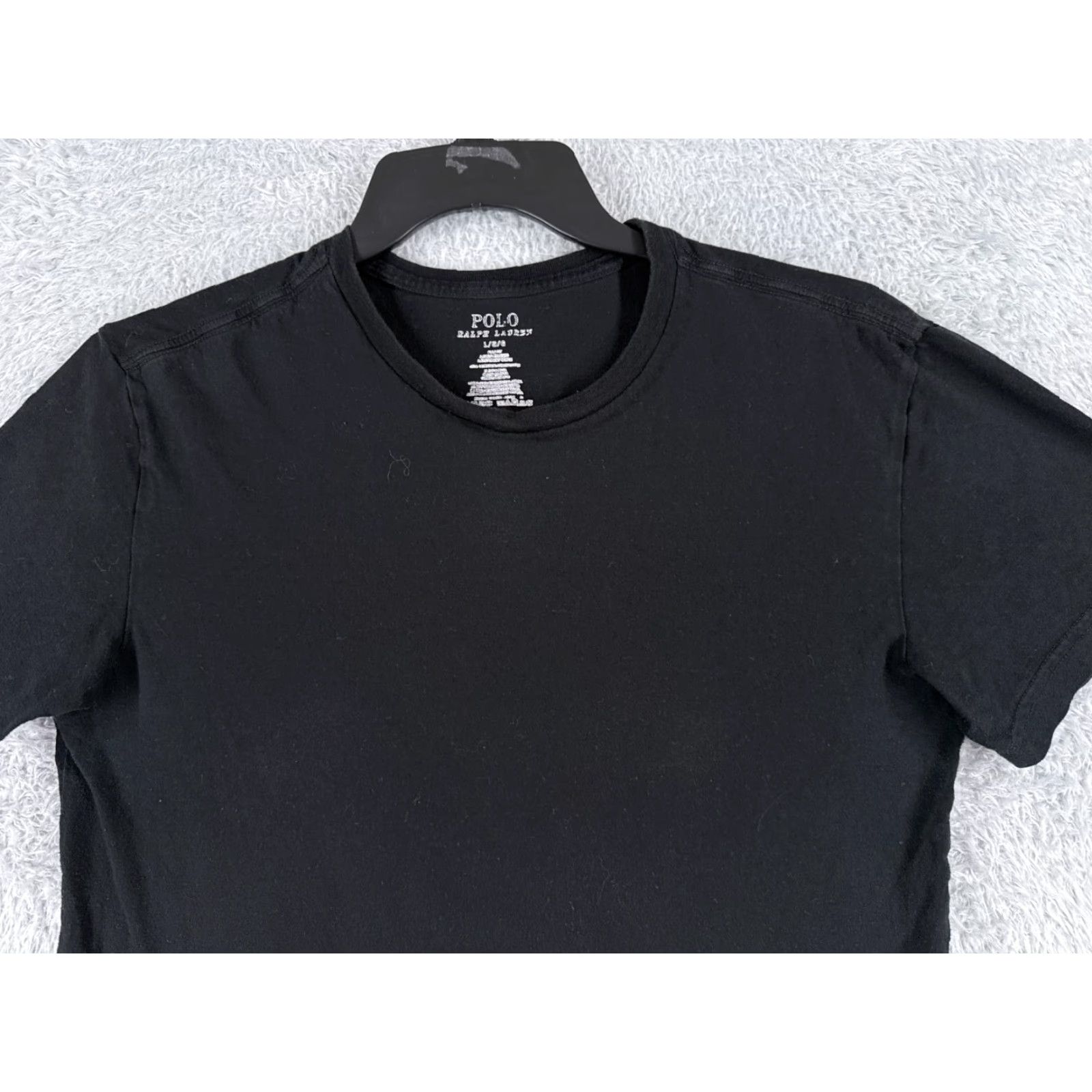 Tommy Hilfiger Tommy Hilfiger Shirt Adult Large Black Slim Fit Crew Neck Short Sleeve Cotton T-Shirt Designer Mens Size US L / EU 52-54 / 3 - 4 Thumbnail