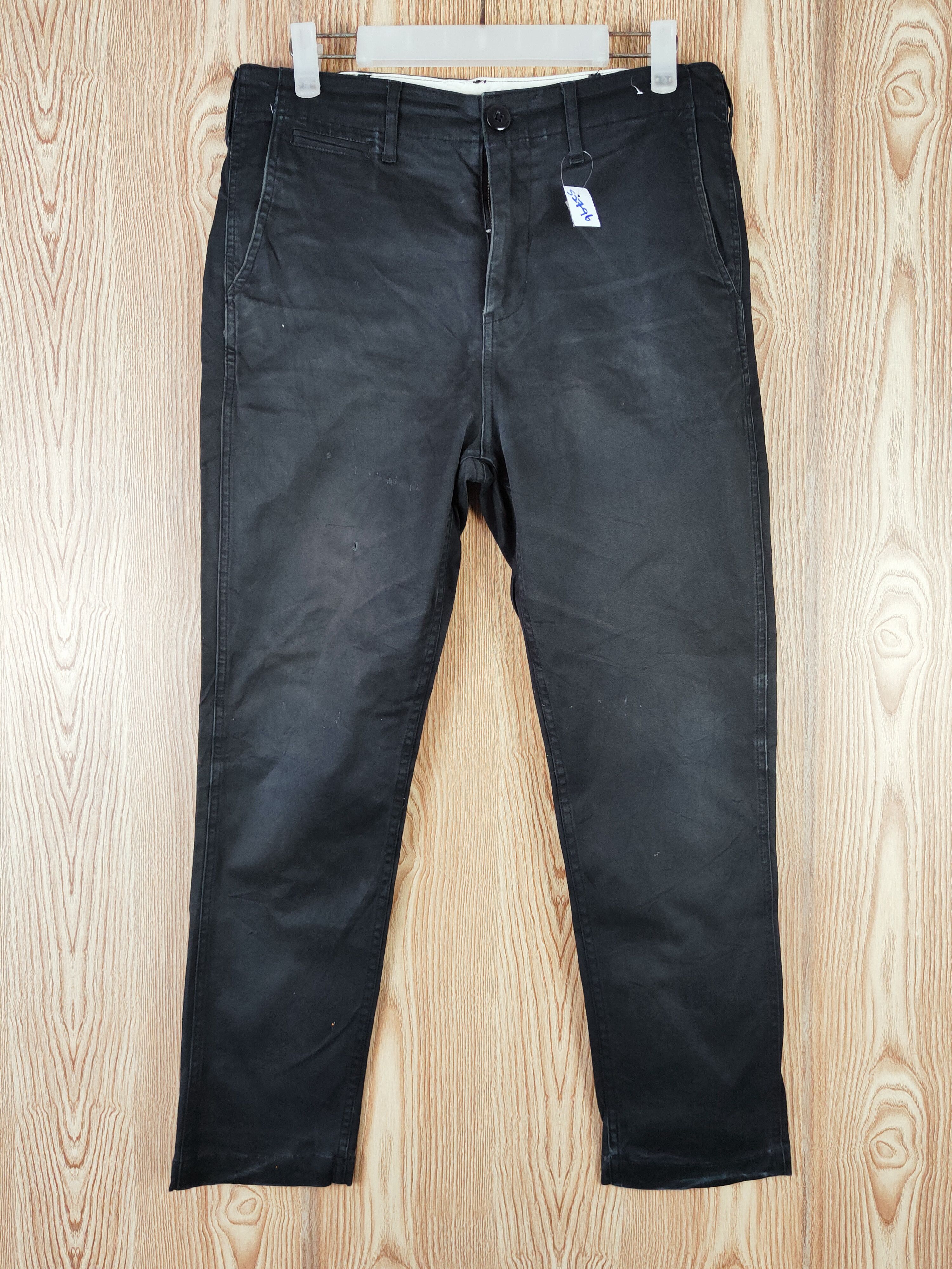 Japanese Brand × Vintage DL Back Number Black faded vintage Casual Pants #S2796 Size US 30 / EU 46 - 1 Thumbnail