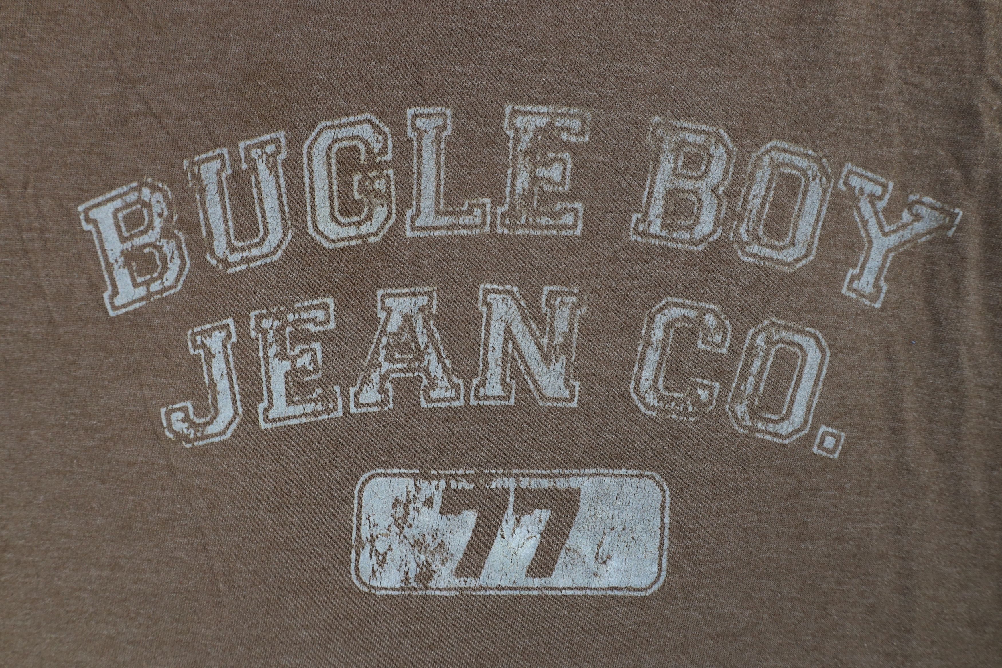 Vintage Vintage 90s Bugle Boy Baggy Fit Short Sleeve T-Shirt Brown Size US XXL / EU 58 / 5 - 4 Thumbnail