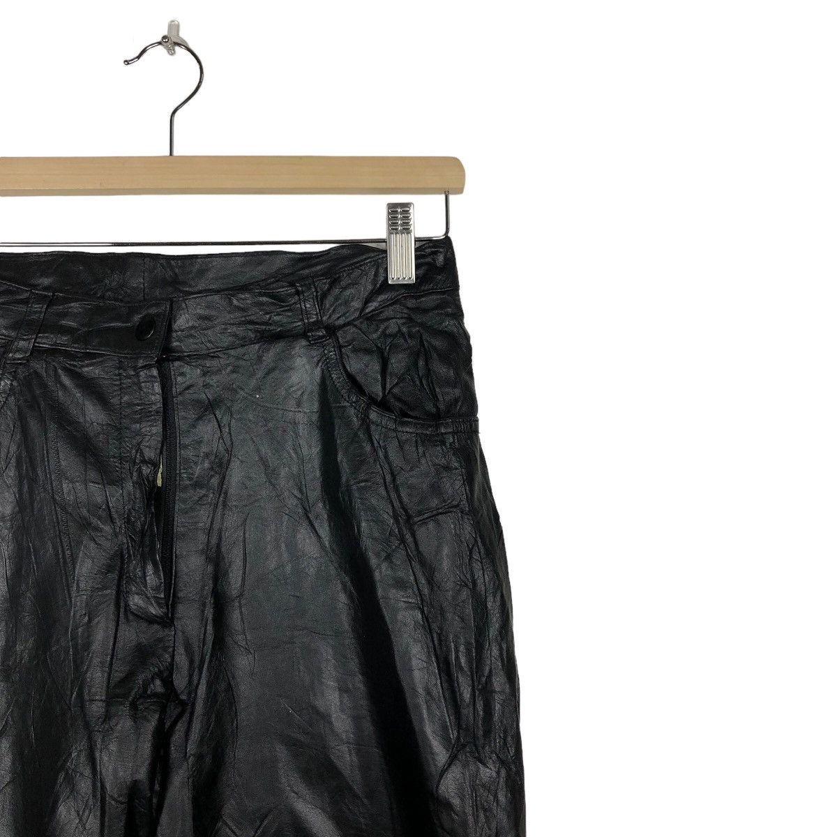 Genuine Leather 🔥Rare Genuine Leather Racing Pants Inspire Rick Owens Size US 28 / EU 44 - 5 Thumbnail