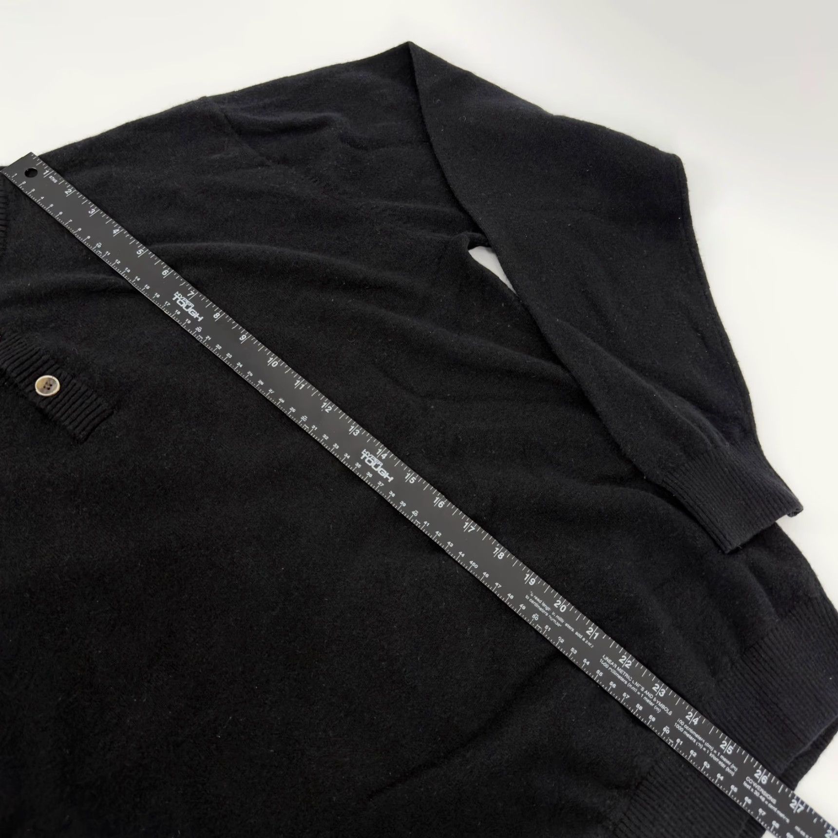 Peter Millar VINTAGE Peter Millar Luxe Blend Mens LT Black Wool Cashmere Mock Neck Button Sweater Size US L / EU 52-54 / 3 - 6 Thumbnail