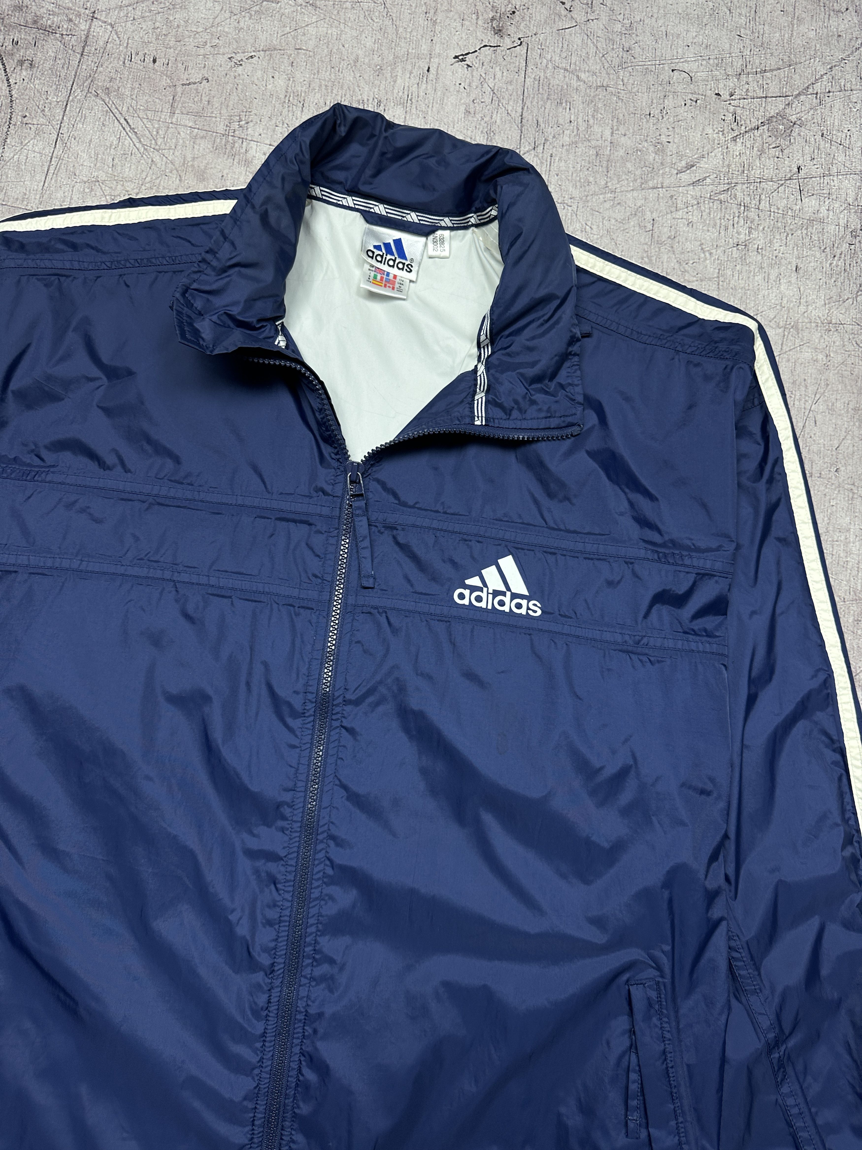 Adidas Adidas 90s Vintage Mens Nylon Jacket Size US M / EU 48-50 / 2 - 2 Thumbnail