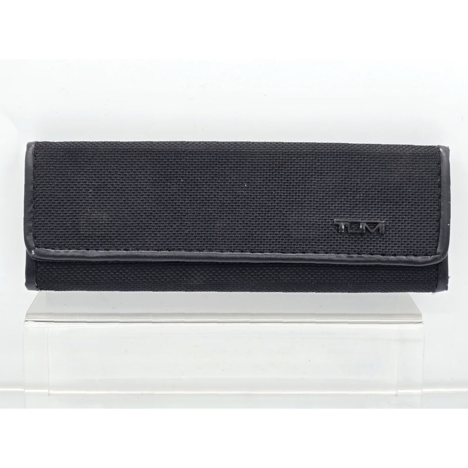 Tumi Tumi Glasses Case - Unisex Nylon Triangle Fold Up - Black - 2000s Vintage? Size ONE SIZE - 2 Thumbnail