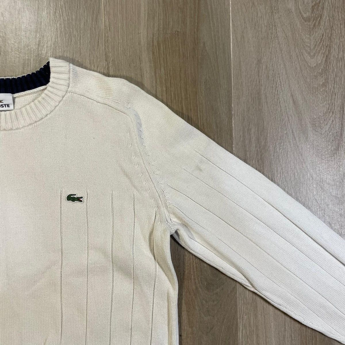 Lacoste Lacoste cream sweater jumper retro vintage 90s old money Size US S / EU 44-46 / 1 - 3 Thumbnail