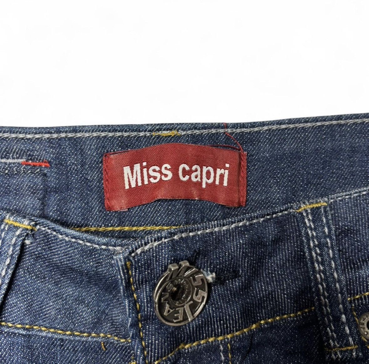 Miss Sixty Miss Sixty Y2K Miss Capri denim mini skirt – crystal logo Size 30" / US 8 / IT 44 - 7 Thumbnail