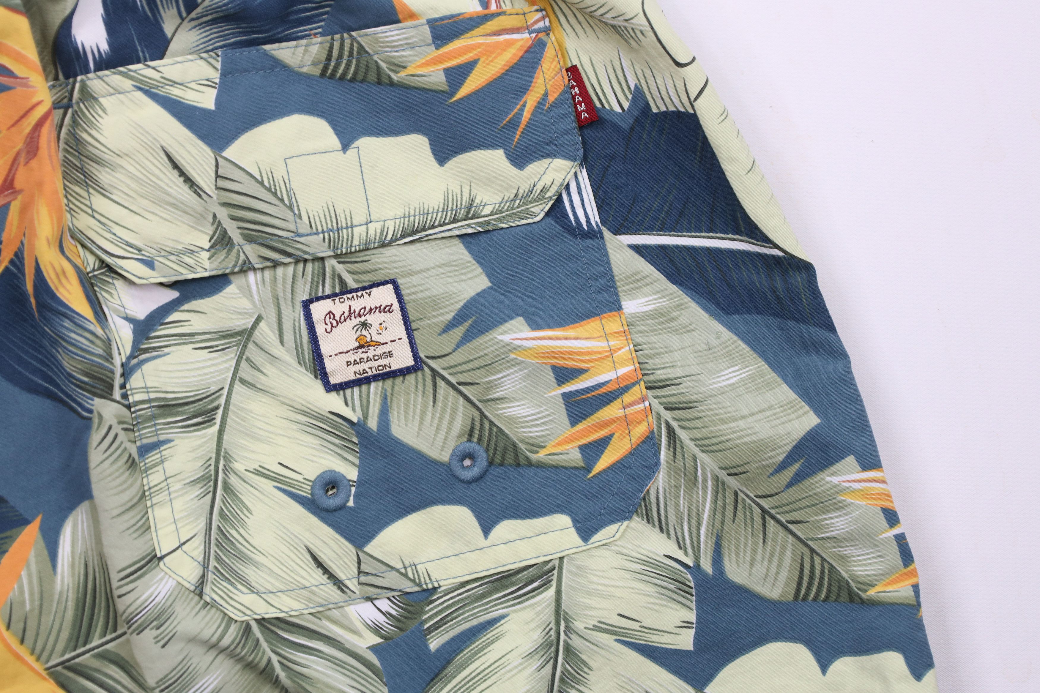 Tommy Bahama × Vintage Tommy Bahama Relax Spell Out Lined Palm Leaves Lined Shorts Size US 34 / EU 50 - 10 Thumbnail
