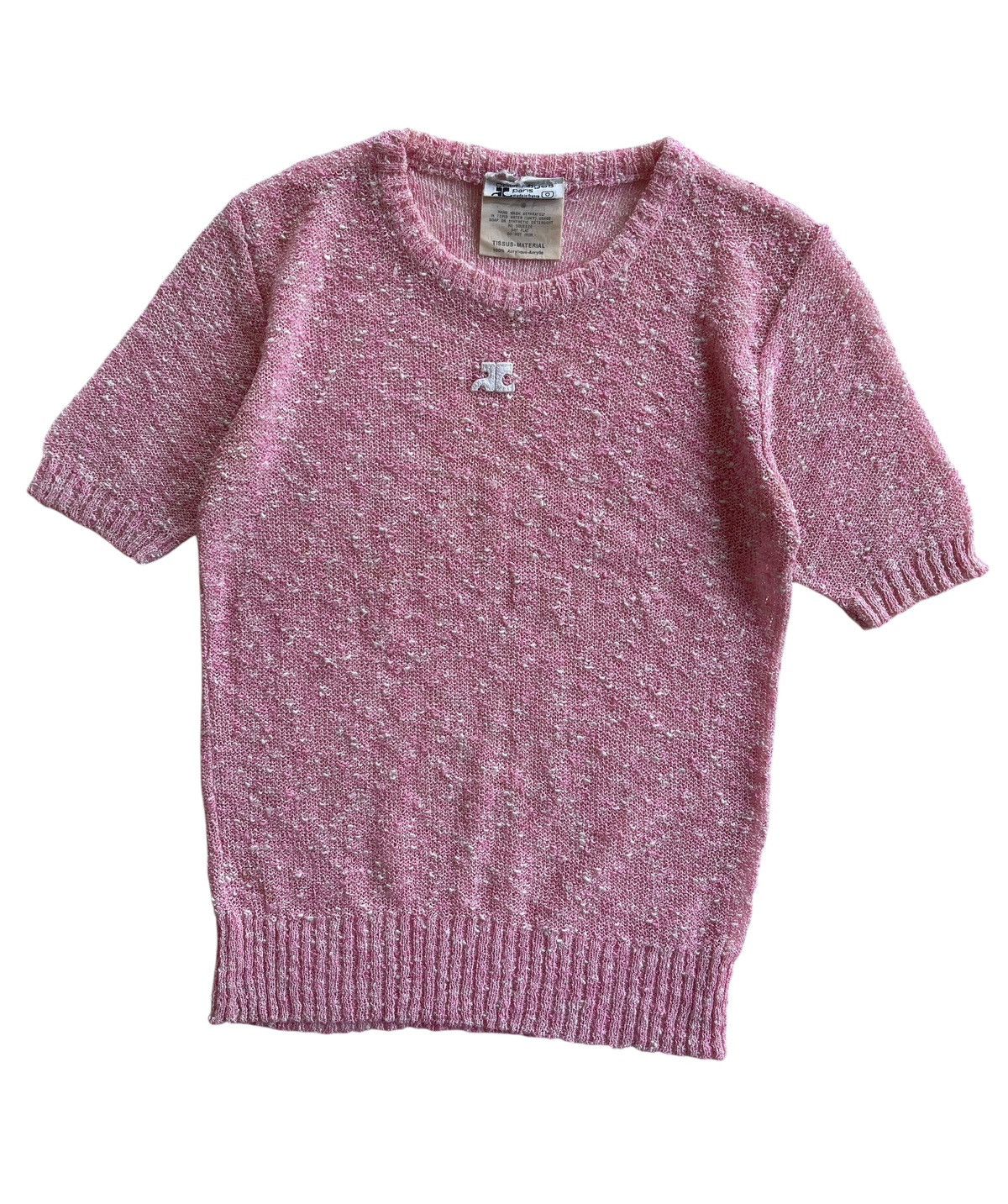 Courreges 80s Courreges Tissus Knit Top Size S / US 4 / IT 40 - 2 Thumbnail