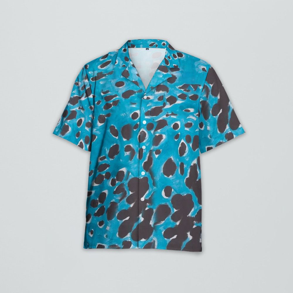 Designer Spot-Print Short-Sleeve Shirt Size US L / EU 52-54 / 3 - 3 Thumbnail
