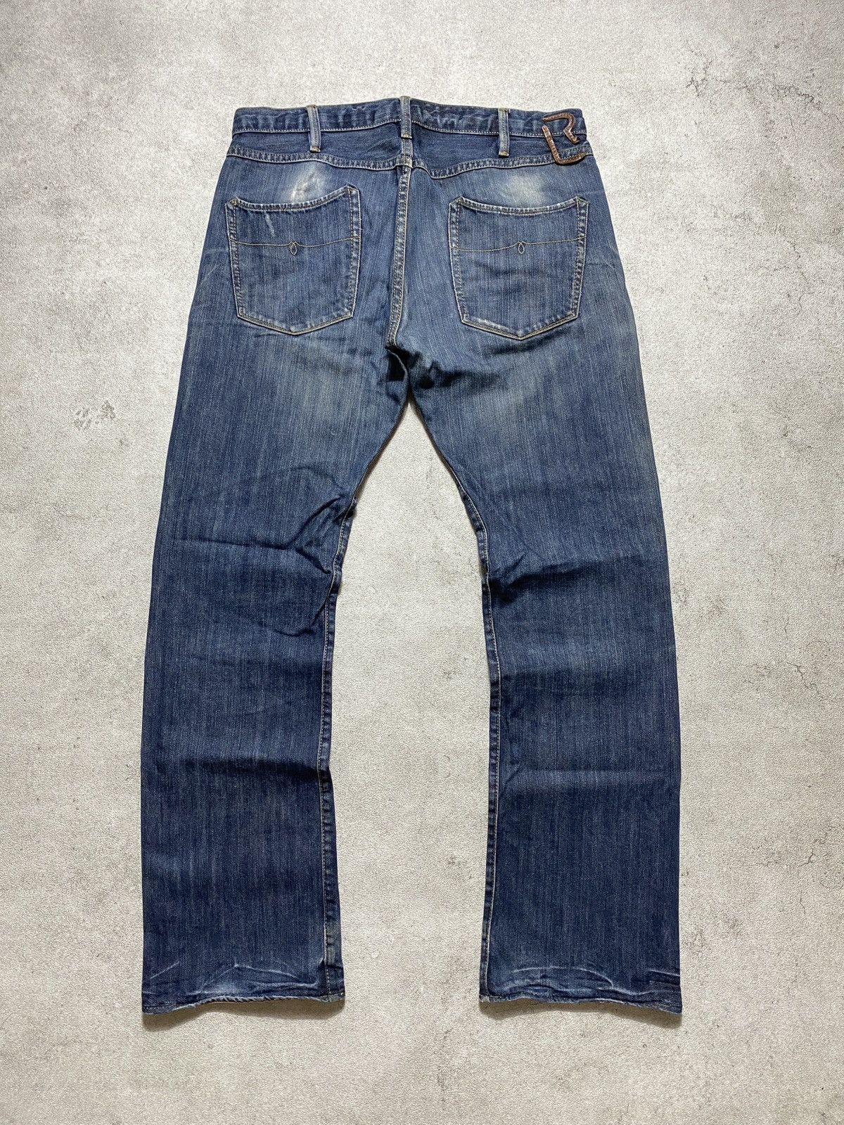 Polo Ralph Lauren 2000s Polo RL Ralph Lauren Distressed Low Bootcut Jeans Size US 34 / EU 50 - 1 Thumbnail
