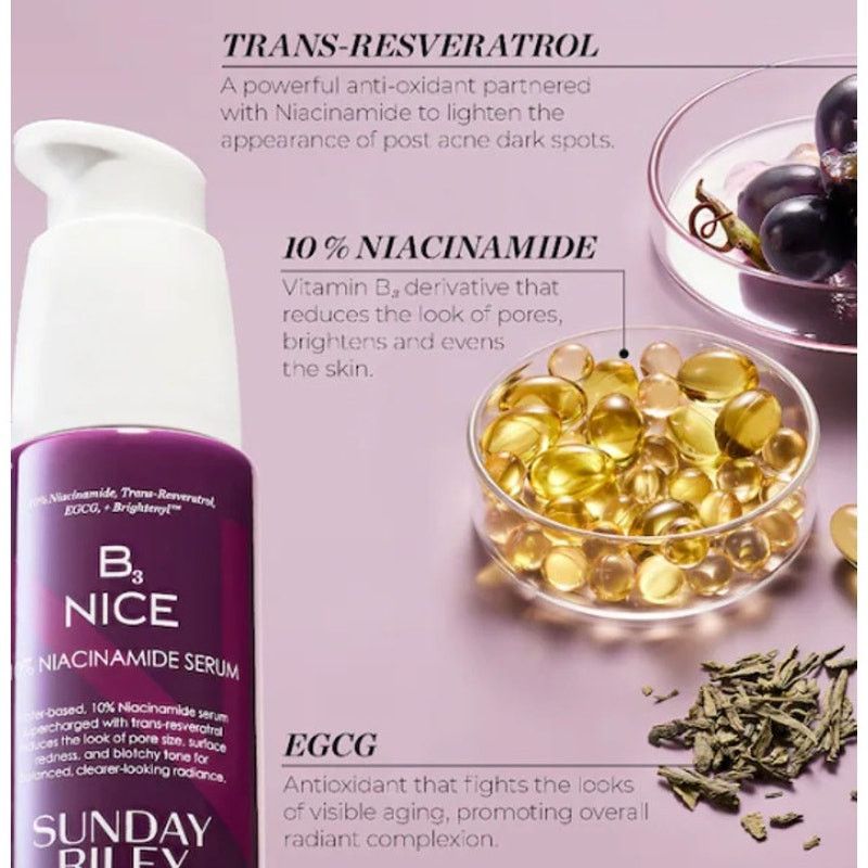 NBDN Nobrandedon SUNDAY RILEY B3 Nice 10% Niacinamide Serum Size ONE SIZE - 4 Thumbnail