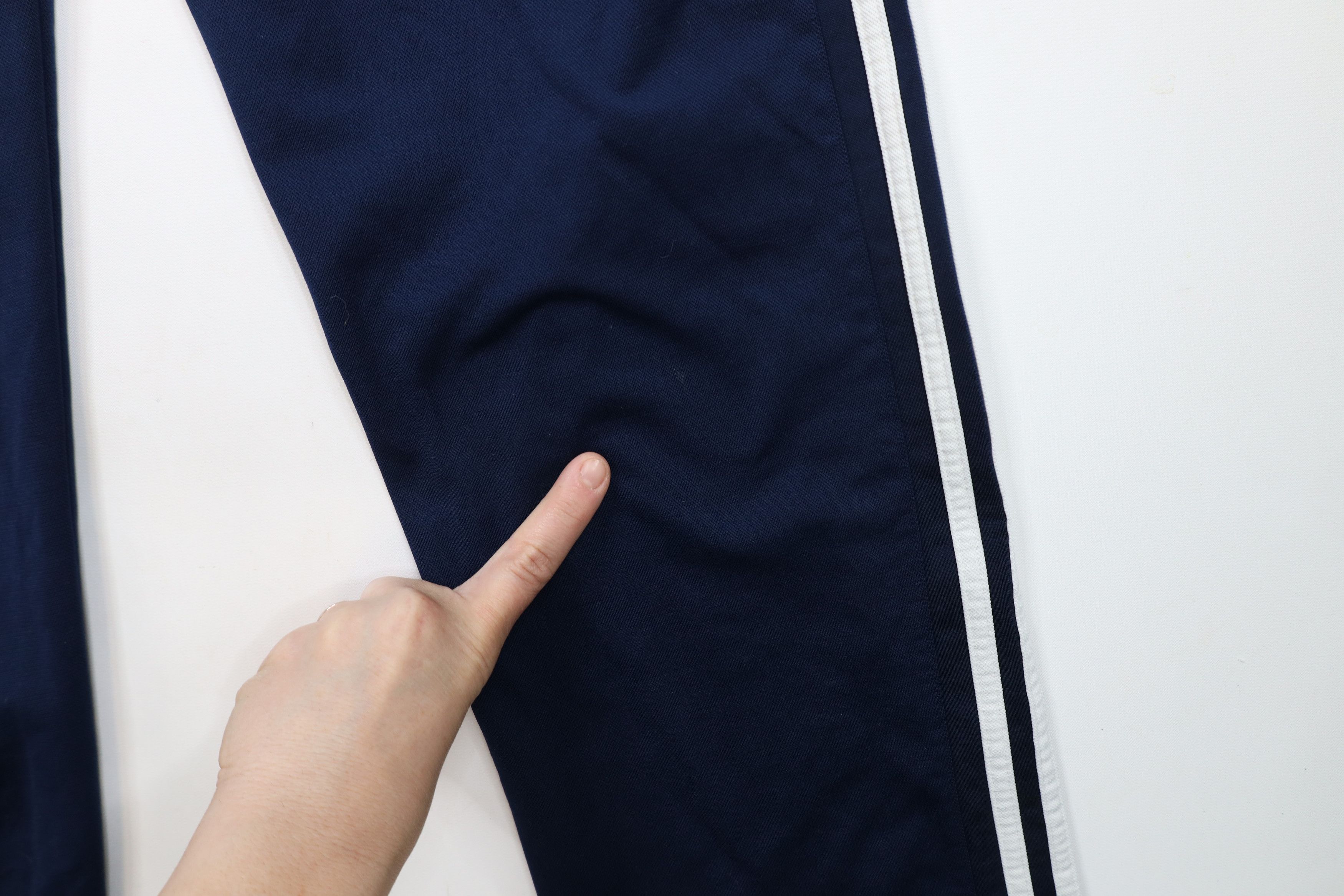 Adidas × Vintage Vintage Y2K Adidas Striped Wide Leg Sweatpants Pants Blue Size US 34 / EU 50 - 12 Thumbnail