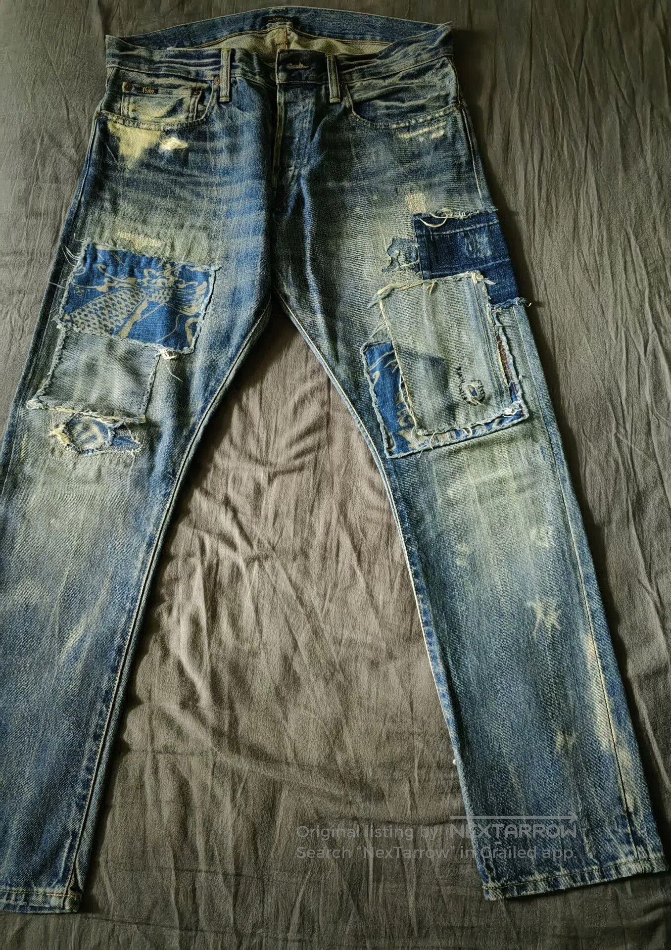 RRL Ralph Lauren RRL Slim Vintage Patch Jeans. Size US 32 / EU 48 - 1 Thumbnail