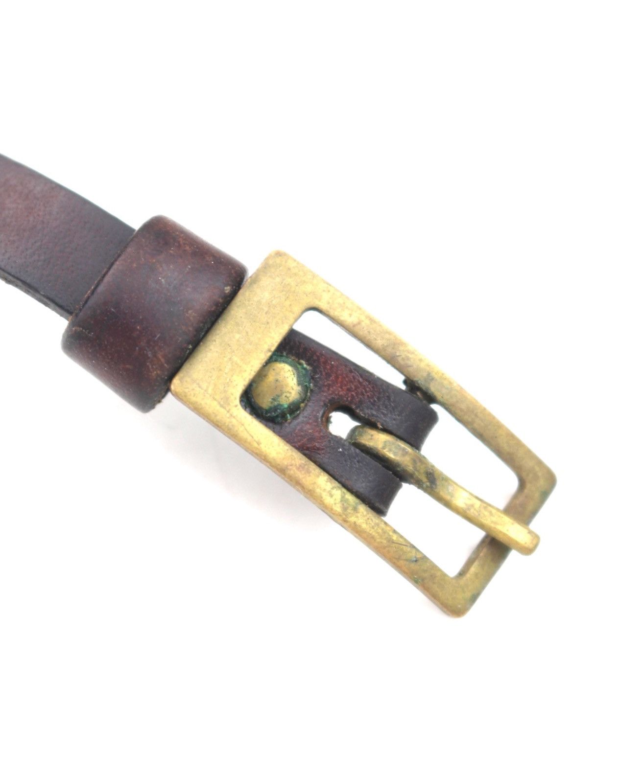 Hysteric Glamour 2000S DEEE ONE-OFF HANDMADE BRASS FRAME WRAP LEATHER WATCH Size ONE SIZE - 8 Thumbnail