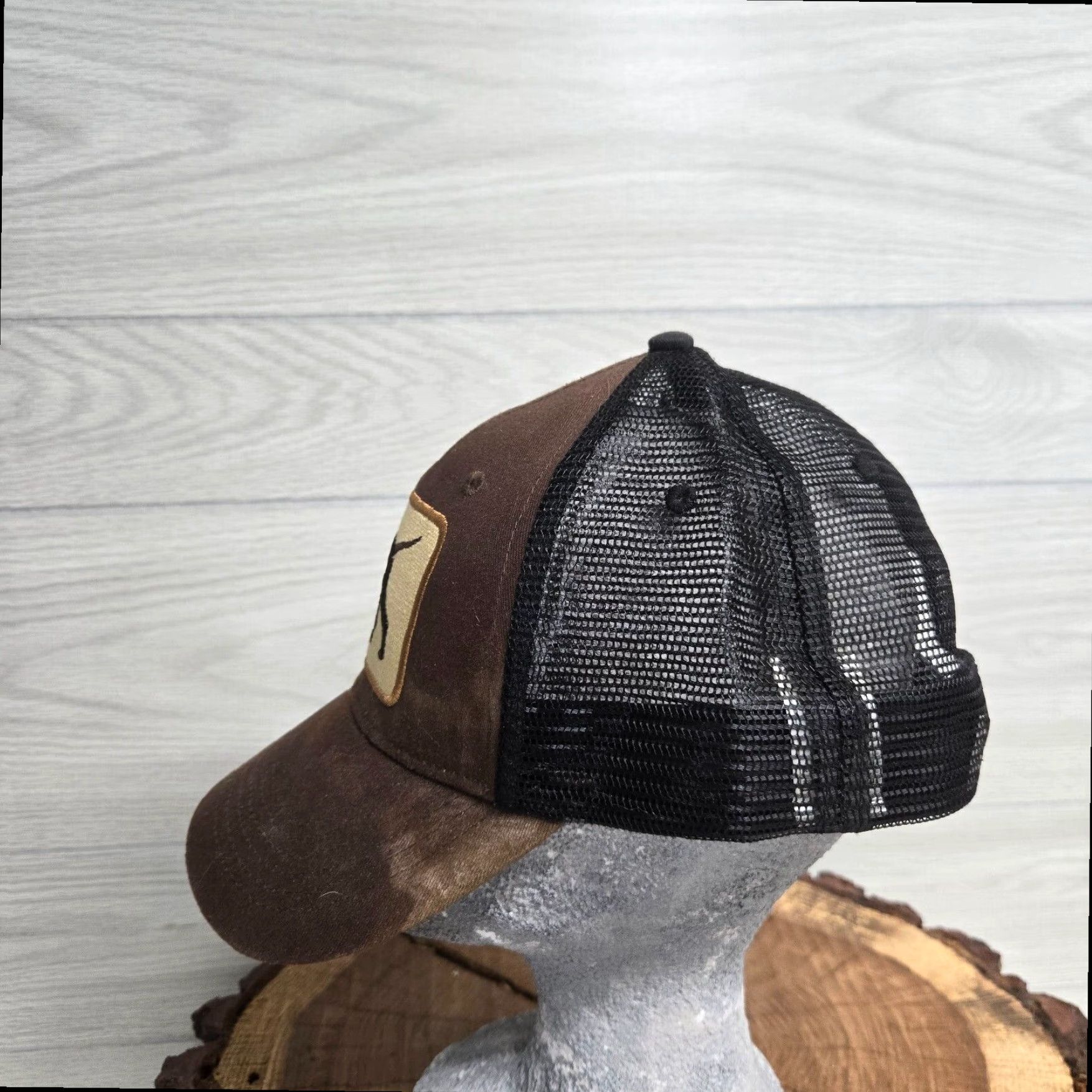Vintage Richardson USA Southern Snap Adjustable Baseball Cap Hat Mens Brown Size ONE SIZE - 4 Thumbnail