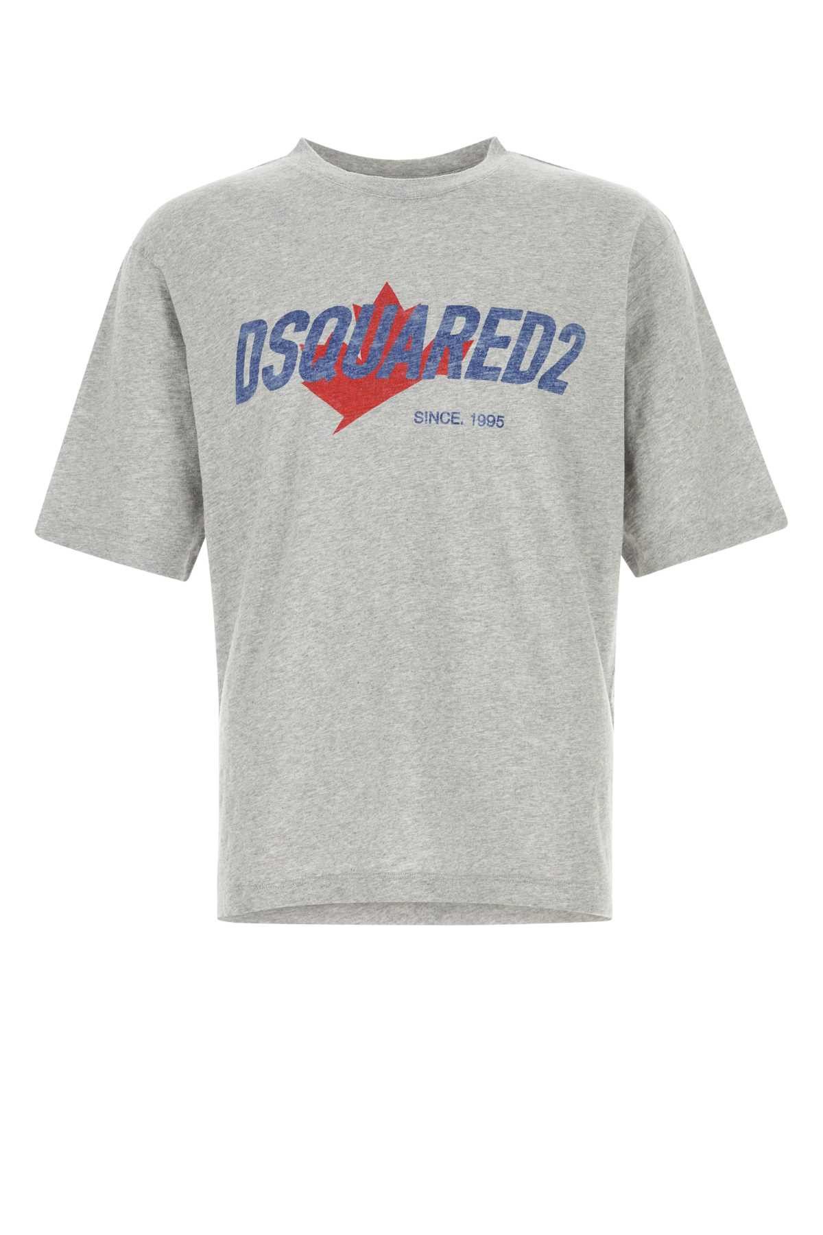 Dsquared2 Grey Cotton Blend T-Shirt Size US S / EU 44-46 / 1 - 1 Thumbnail