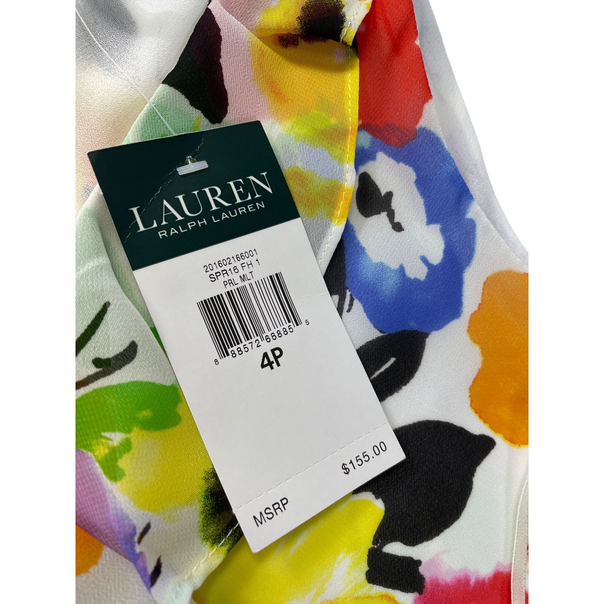 Lauren Ralph Lauren Lauren Ralph Lauren Womens yellow blue Floral Sleeveless Dre Size S / US 4 / IT 40 - 4 Thumbnail