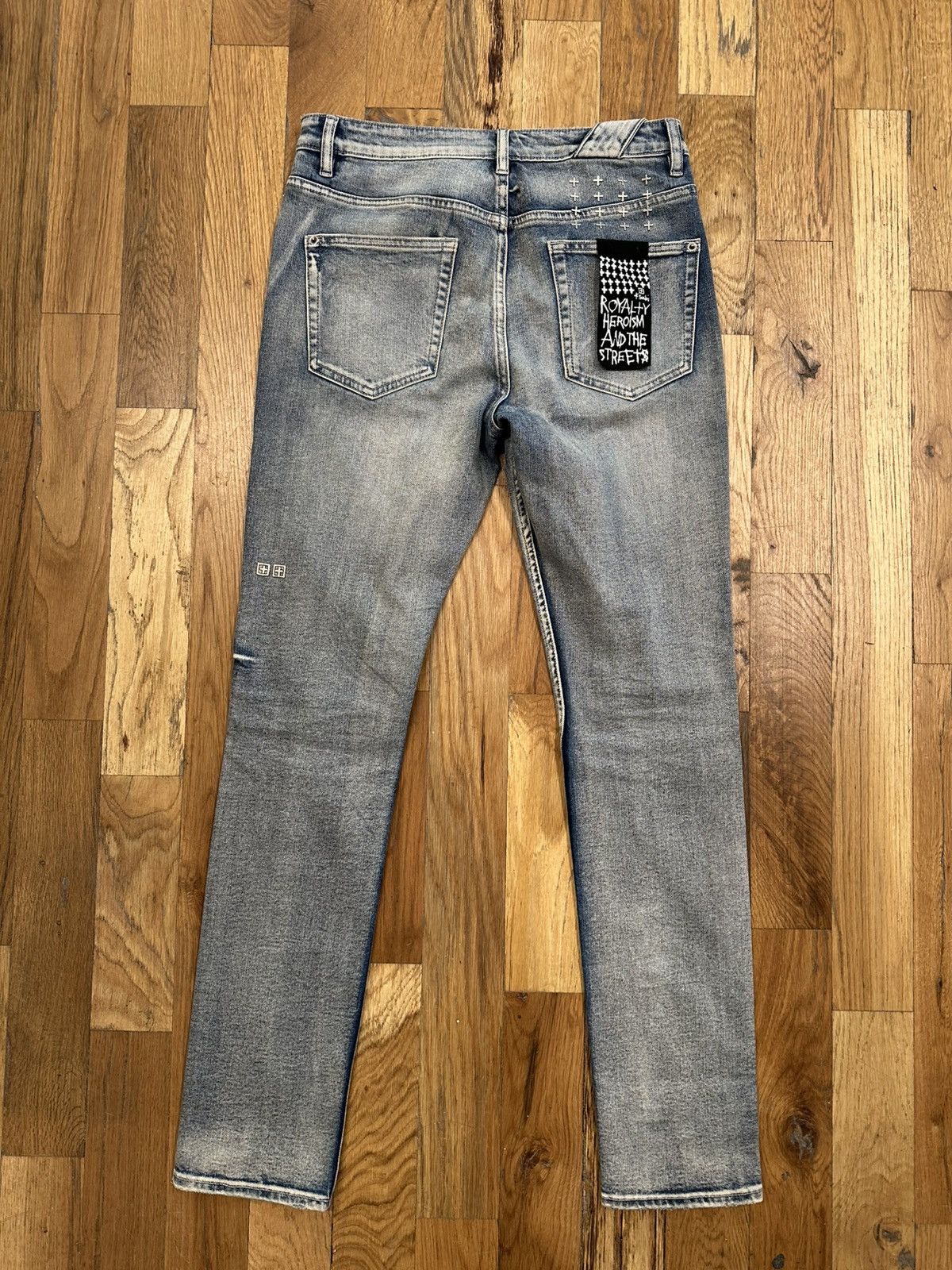 Ksubi Ksubi Side Crosses Blue Denim Jeans Size 32 Size US 32 / EU 48 - 2 Thumbnail