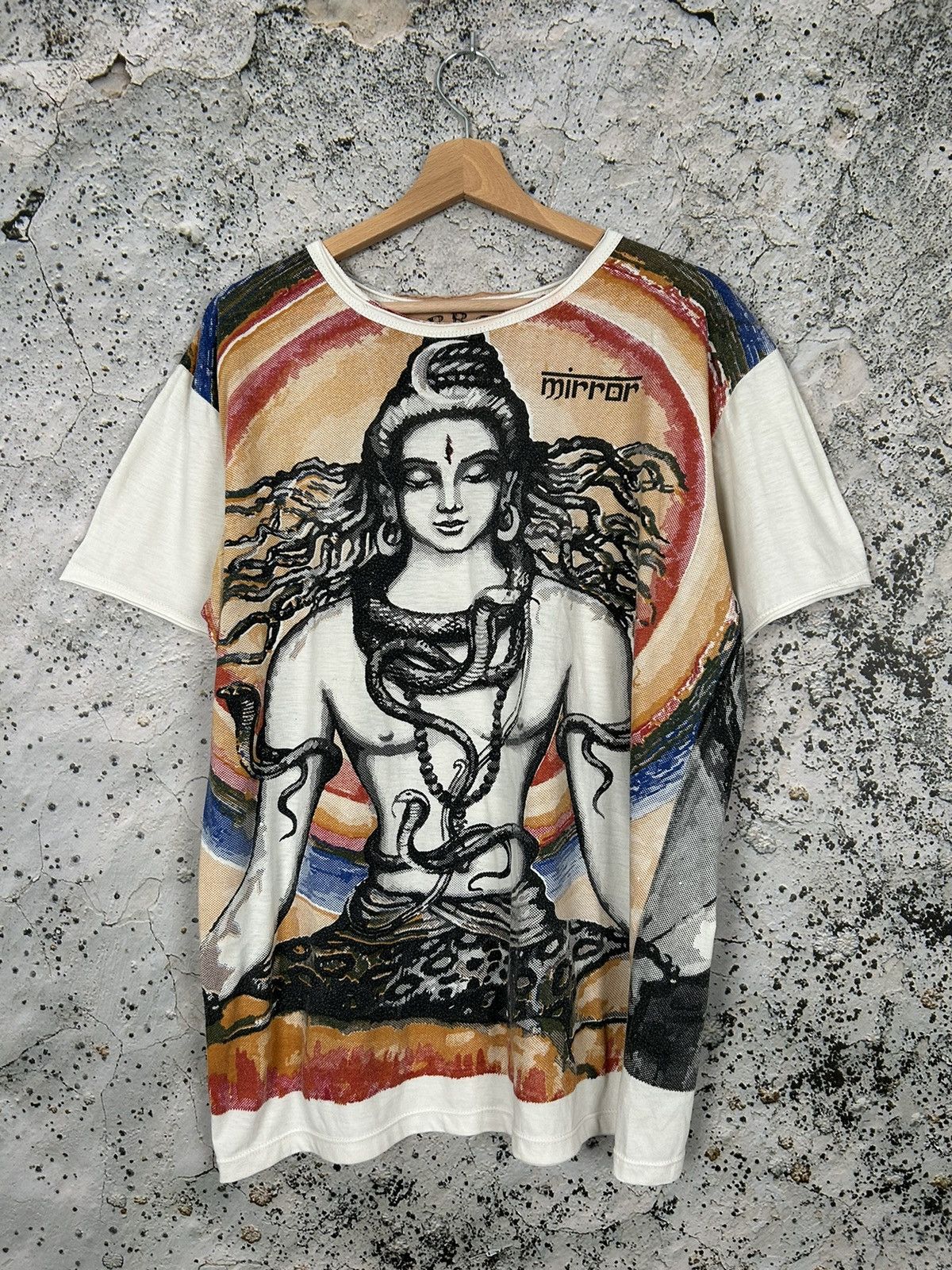 Band Tees Vintage Buddha 90s Graphic Tee Avant-garde Alternative AOP Size US L / EU 52-54 / 3 - 1 Thumbnail