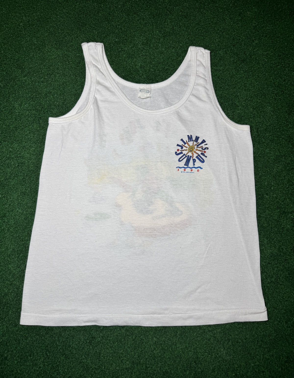 Band Tees × Vintage Vintage 90s Jimmy Buffet Jimmy’s Jump Up Tour S/M Tank Top Size US S / EU 44-46 / 1 - 3 Thumbnail
