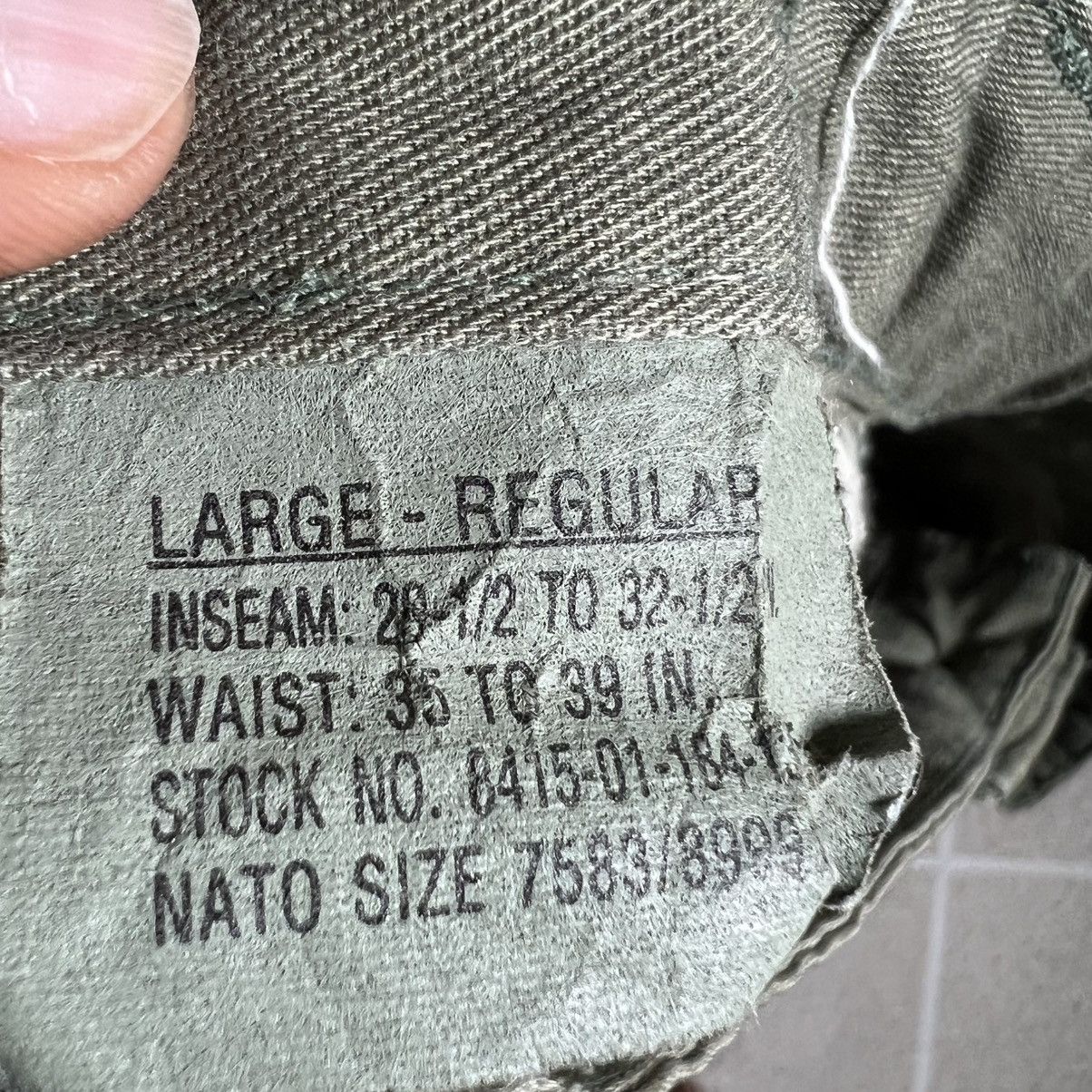 Vintage Vintage 1994 US Military Combat Trousers Cargo Pants Sz L Size US 35 - 6 Thumbnail