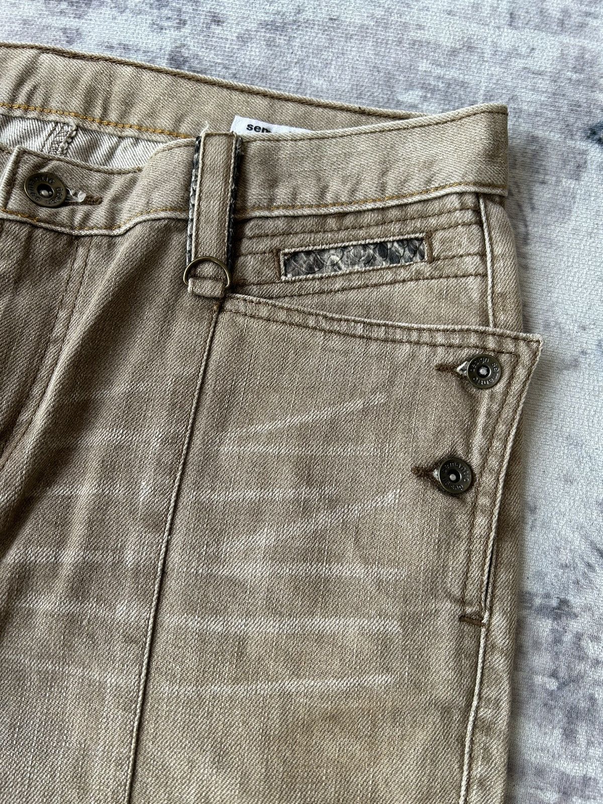 14th Addiction Snake Punk Semantic Design Pants Size US 31 - 6 Thumbnail