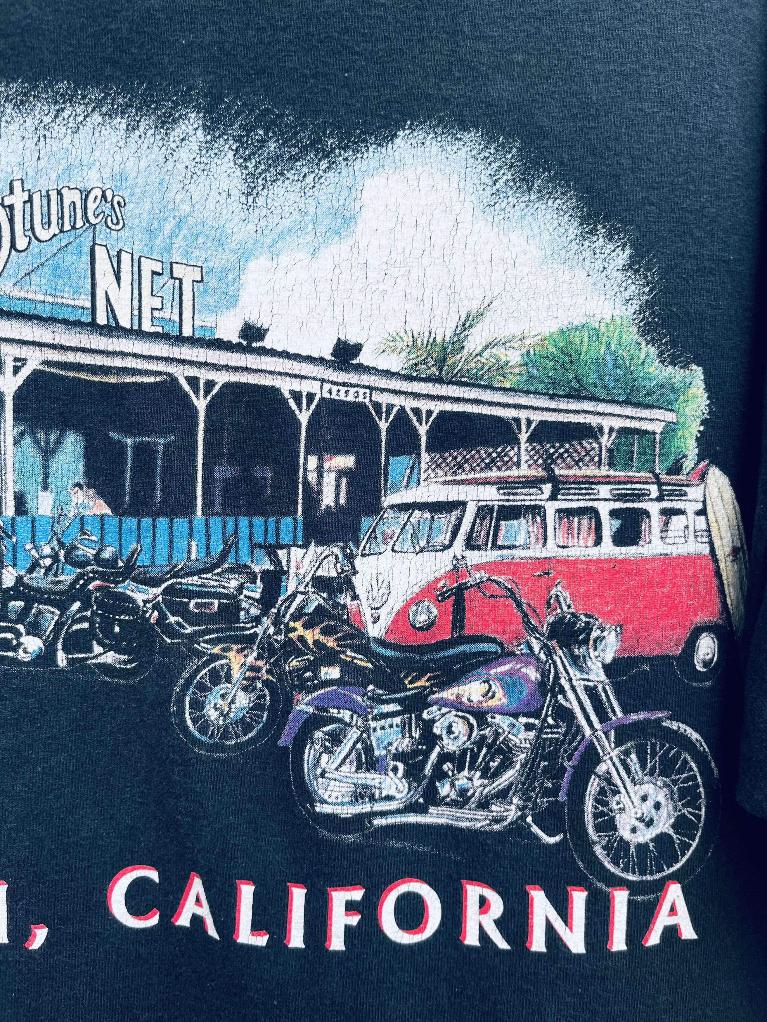 Japanese Brand Vintage Neptune’s NET Malibu California Motorcycle Shirt Size US L / EU 52-54 / 3 - 4 Thumbnail