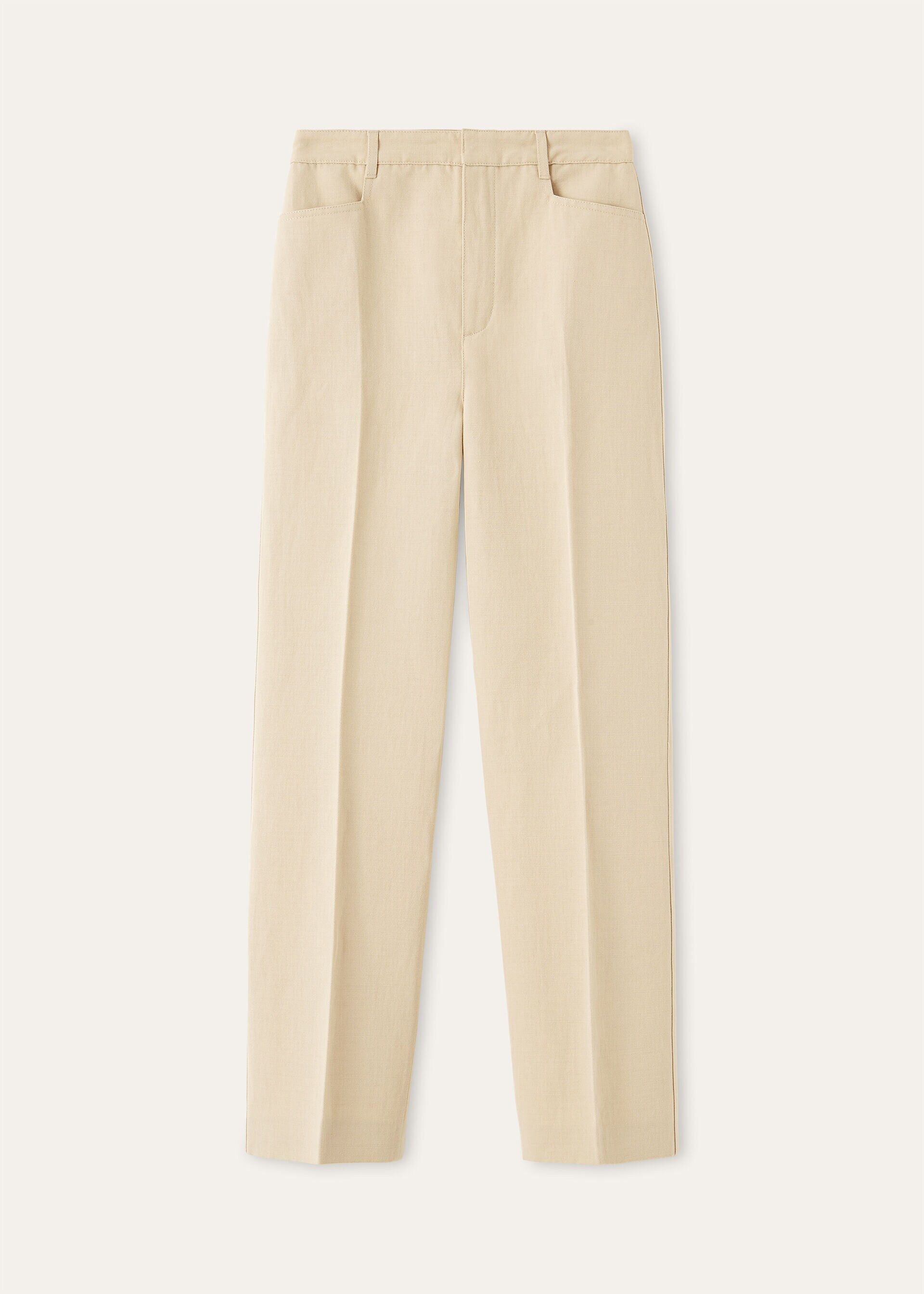 Loro Piana os11x0426 FAQ5840 Ridley Pant in Willow Beige Size 28" / US 6 / IT 42 - 1 Thumbnail