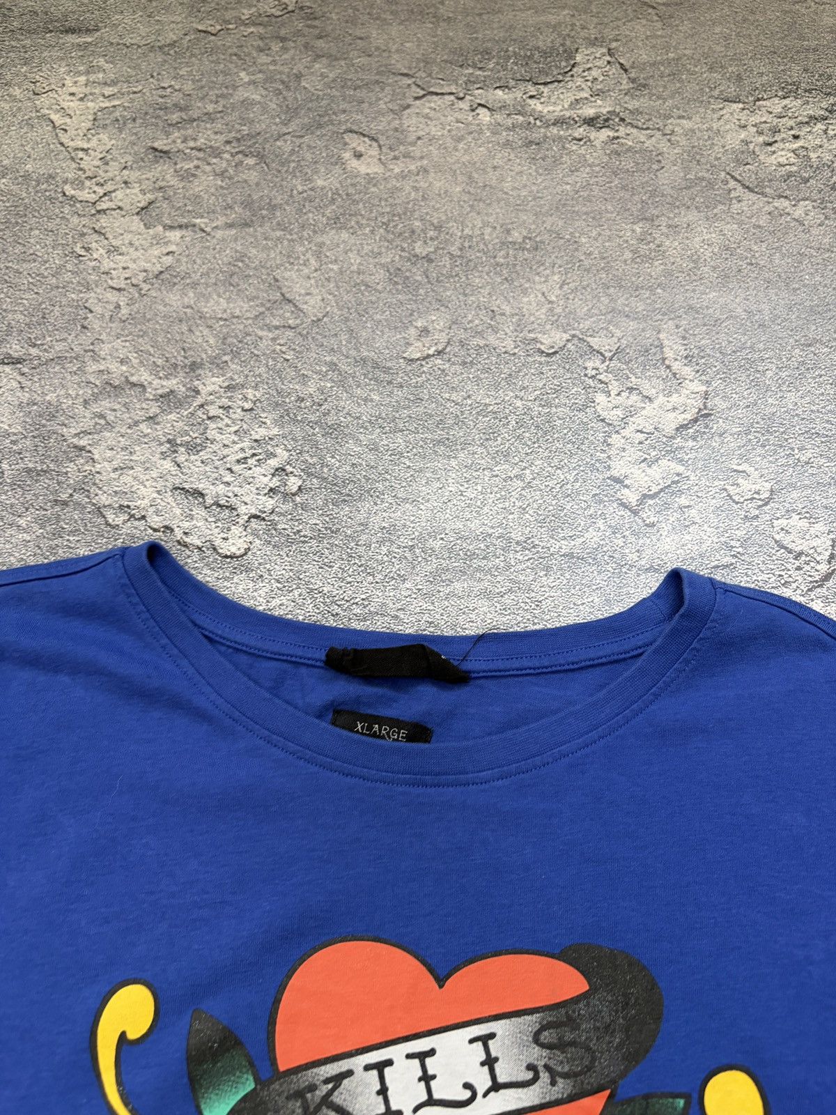 Ed Hardy Ed Hardy Love Kills Slowly Skull T-Shirt Blue XL Y2K Size US XL / EU 56 / 4 - 9 Thumbnail