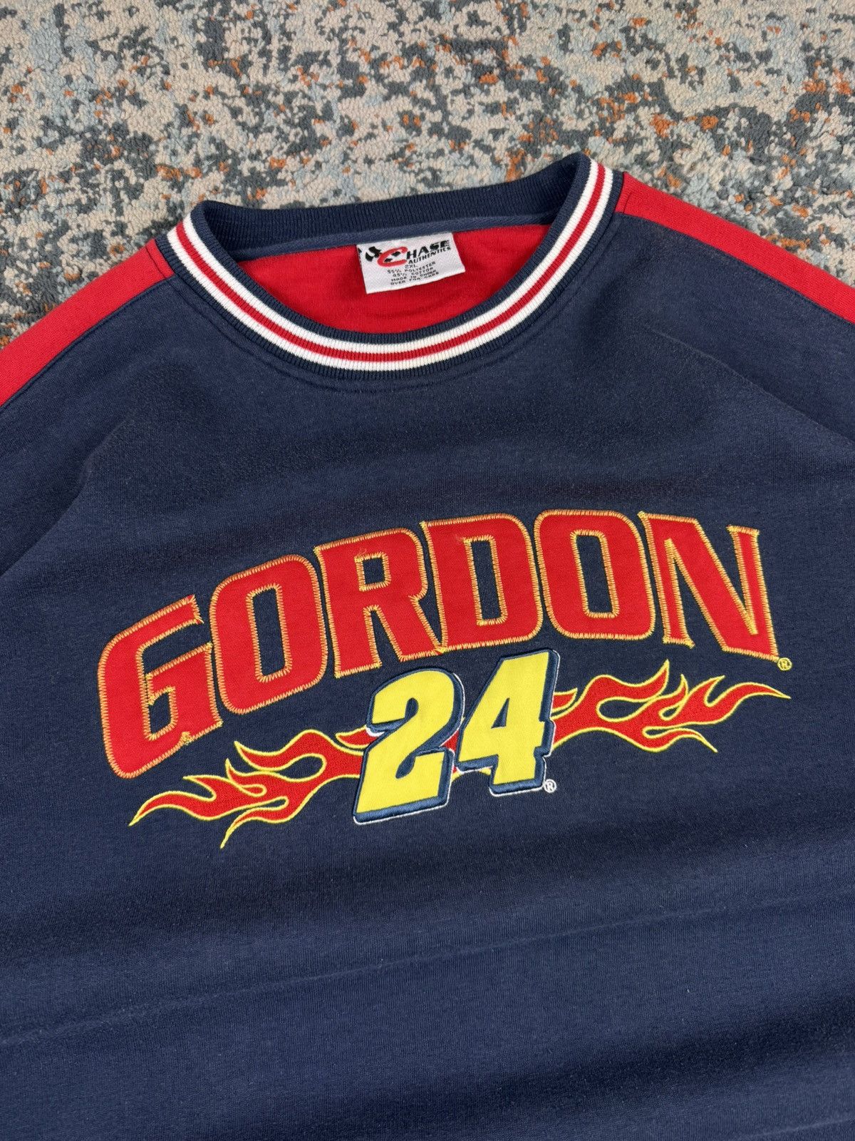 Chase Authentics × NASCAR × Vintage Vintage 90s Chase Authentics NASCAR Gordon 24 sweatshirt Size US XXL / EU 58 / 5 - 4 Thumbnail