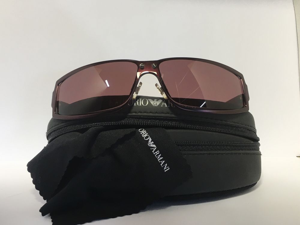 Emporio Armani Armani Vintage Sunglasses Black/Burgundy Size ONE SIZE - 2 Thumbnail
