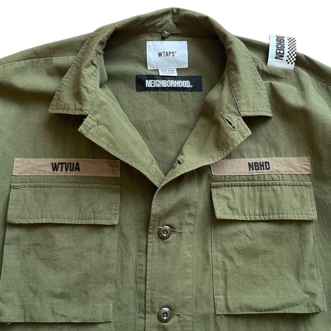Neighborhood × Wtaps WTAPS x NEIGHBORHOOD Jungle LS Shirt Jacket X04 (XL) Size US XL / EU 56 / 4 - 4 Thumbnail