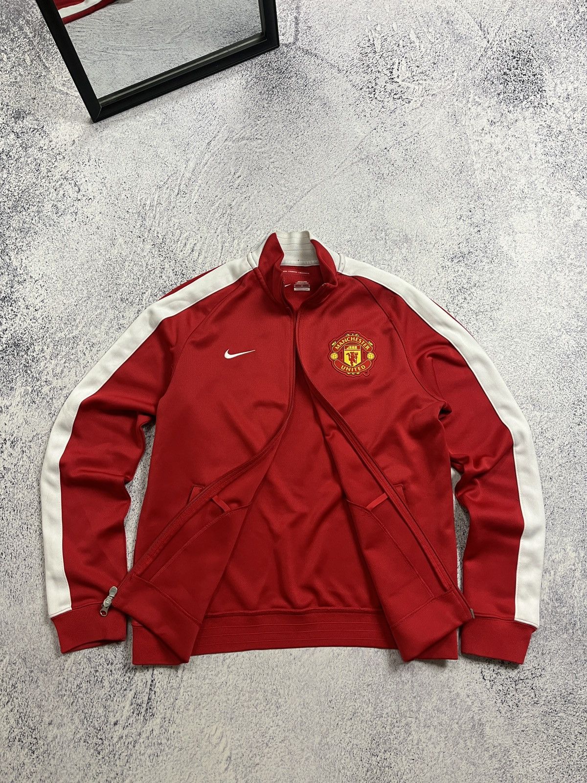 Nike Vintage Y2K Nike Manchester United Track Jacket Drill Rare Size US M / EU 48-50 / 2 - 9 Thumbnail