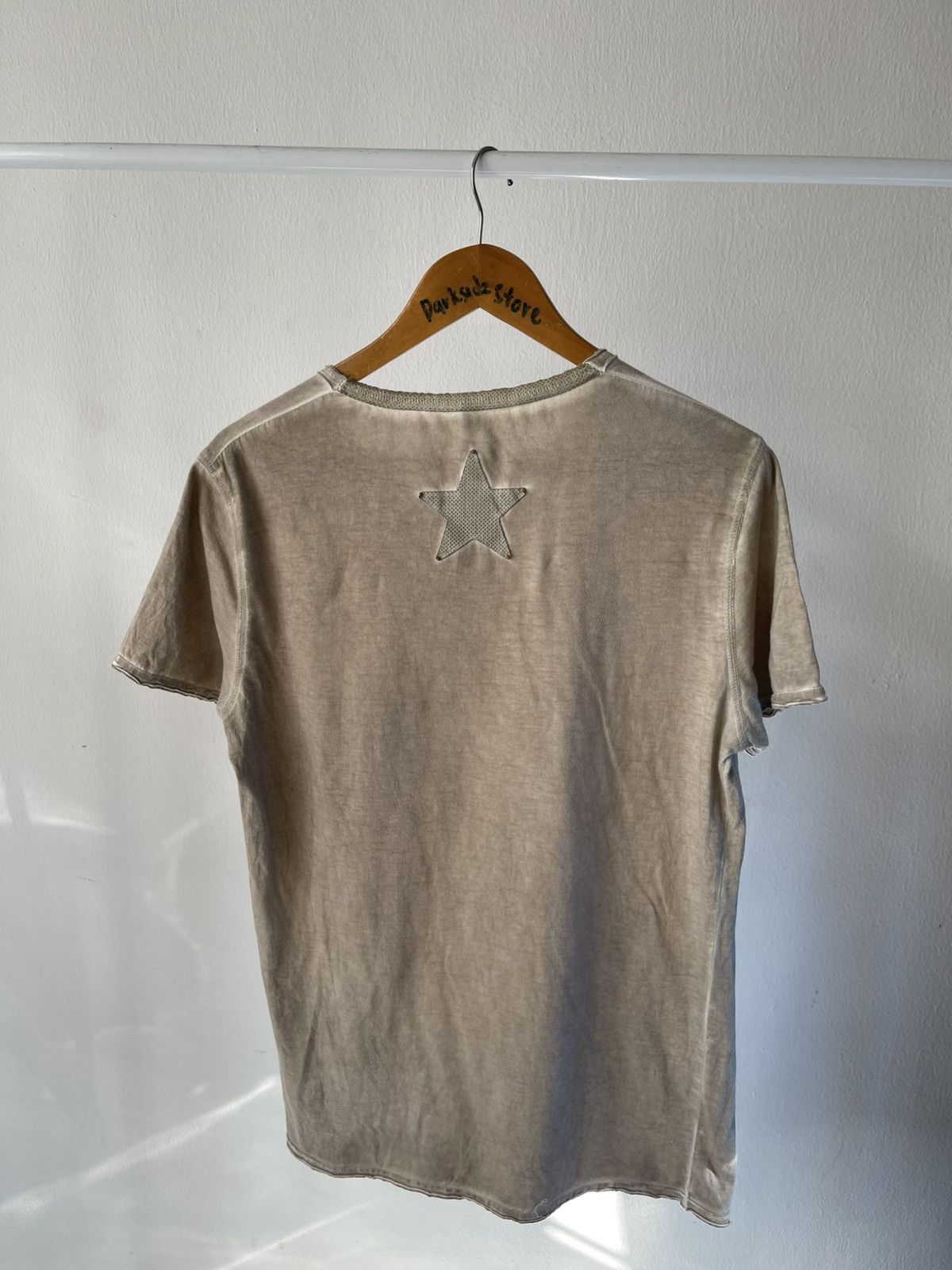 Giorgio Brato 2000s Giorgio Brato Leather Star Patch Tee A2 Size US S / EU 44-46 / 1 - 7 Thumbnail
