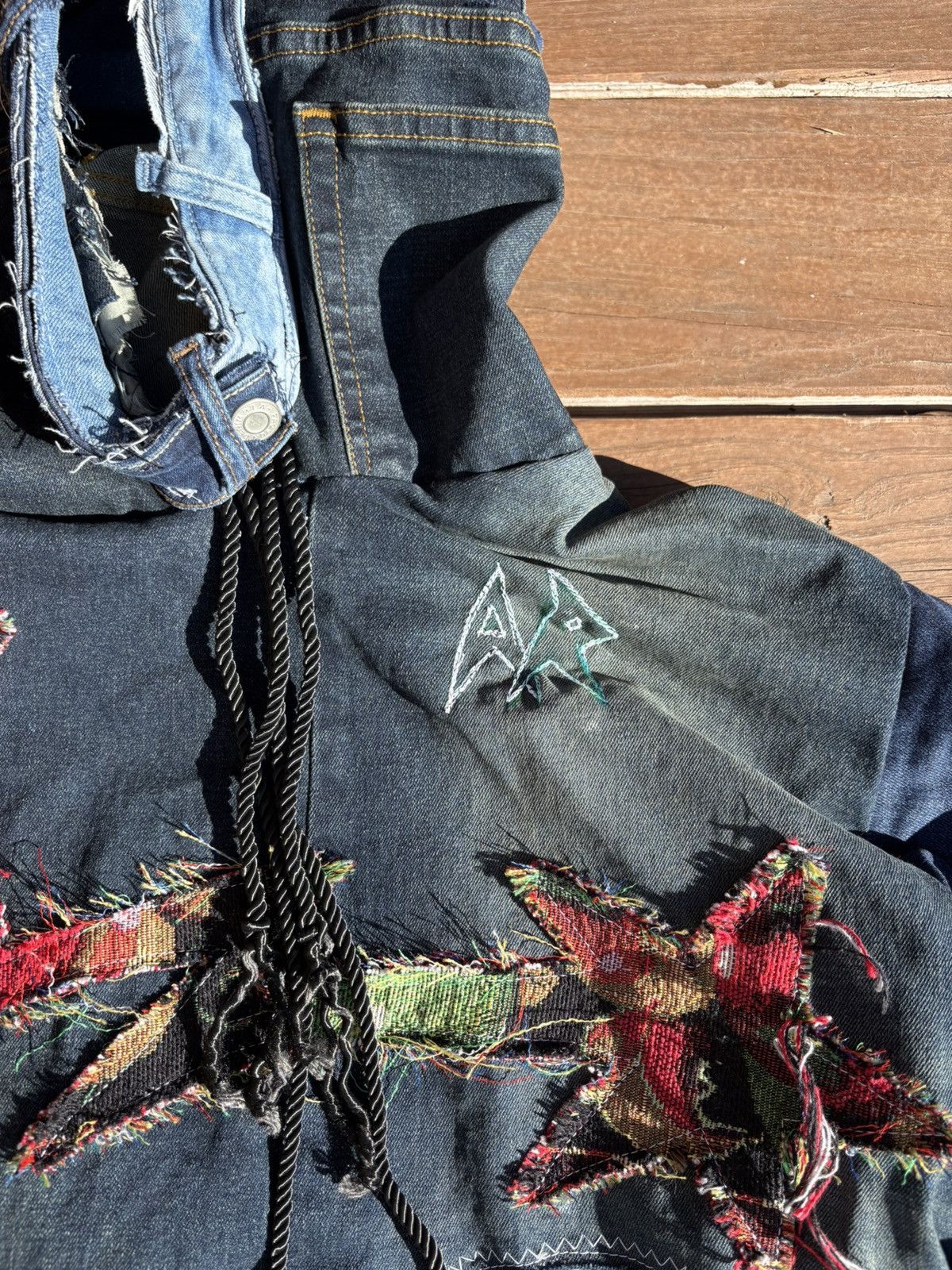 Japanese Brand × Vintage antirock jean pullover Size US M / EU 48-50 / 2 - 2 Thumbnail